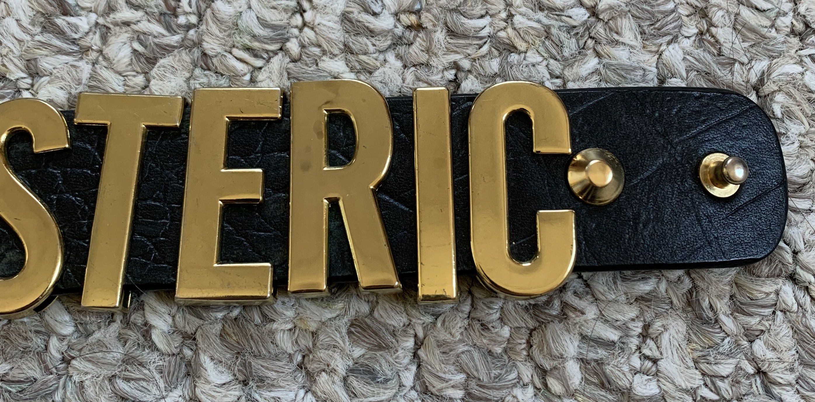 Hysteric Glamour Hysteric Glamour Spellout Logo Leather Bracelet Size ONE SIZE - 4 Thumbnail