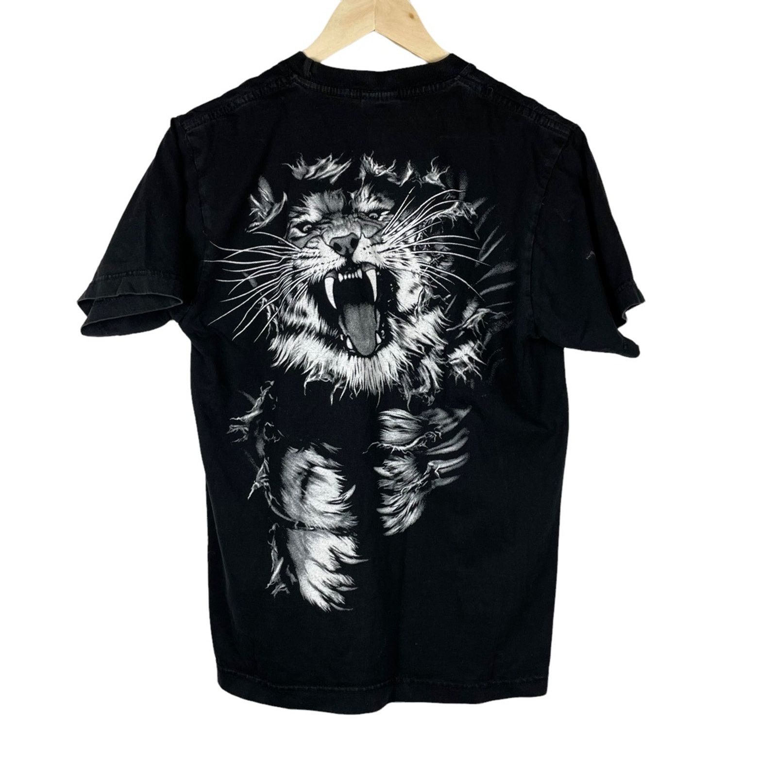 Vintage Vintage Tiger T shirt Black M Size US M / EU 48-50 / 2 - 5 Thumbnail