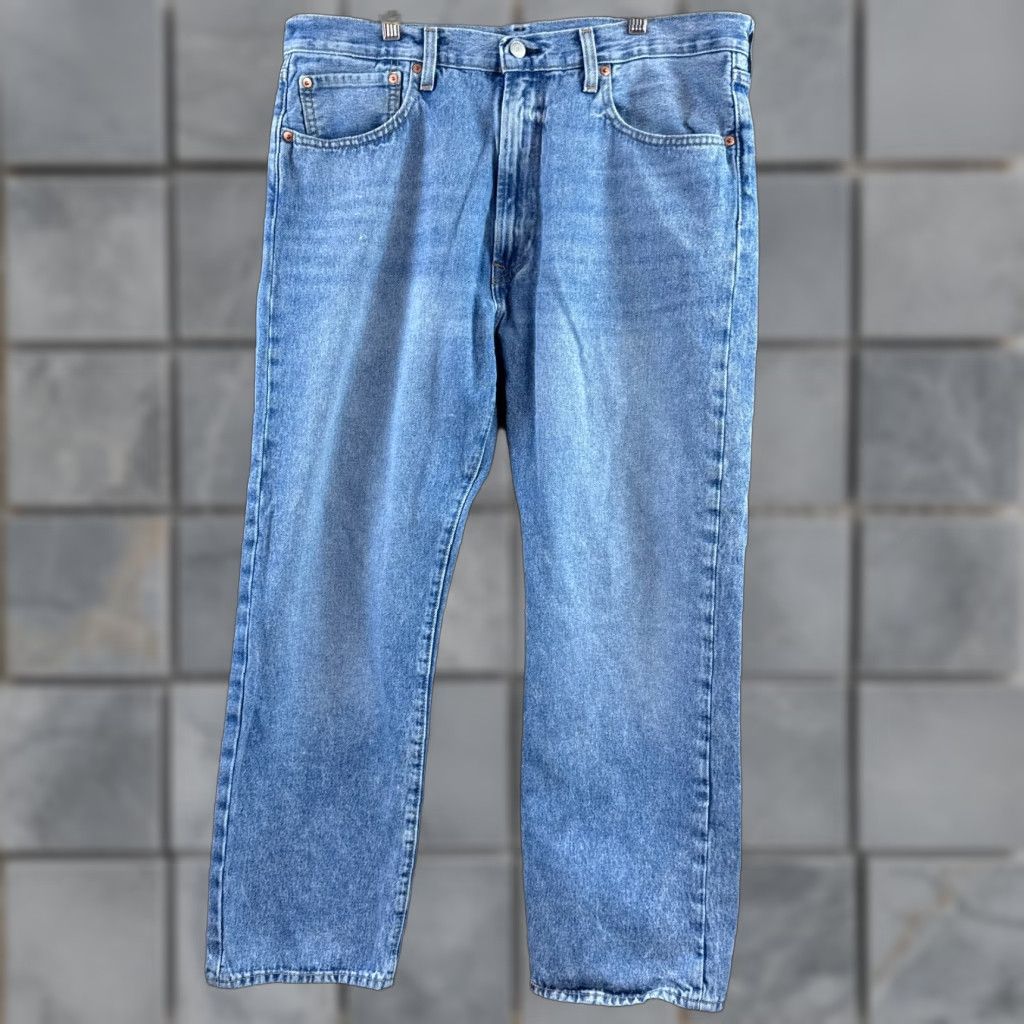 Levi's Levi's Jeans 36x30 Blue Denim 551 Straight Denim Pants Faded Washout Vintage Mens Regular Jeans Boys Girls Size US 36 / EU 52 - 1 Thumbnail