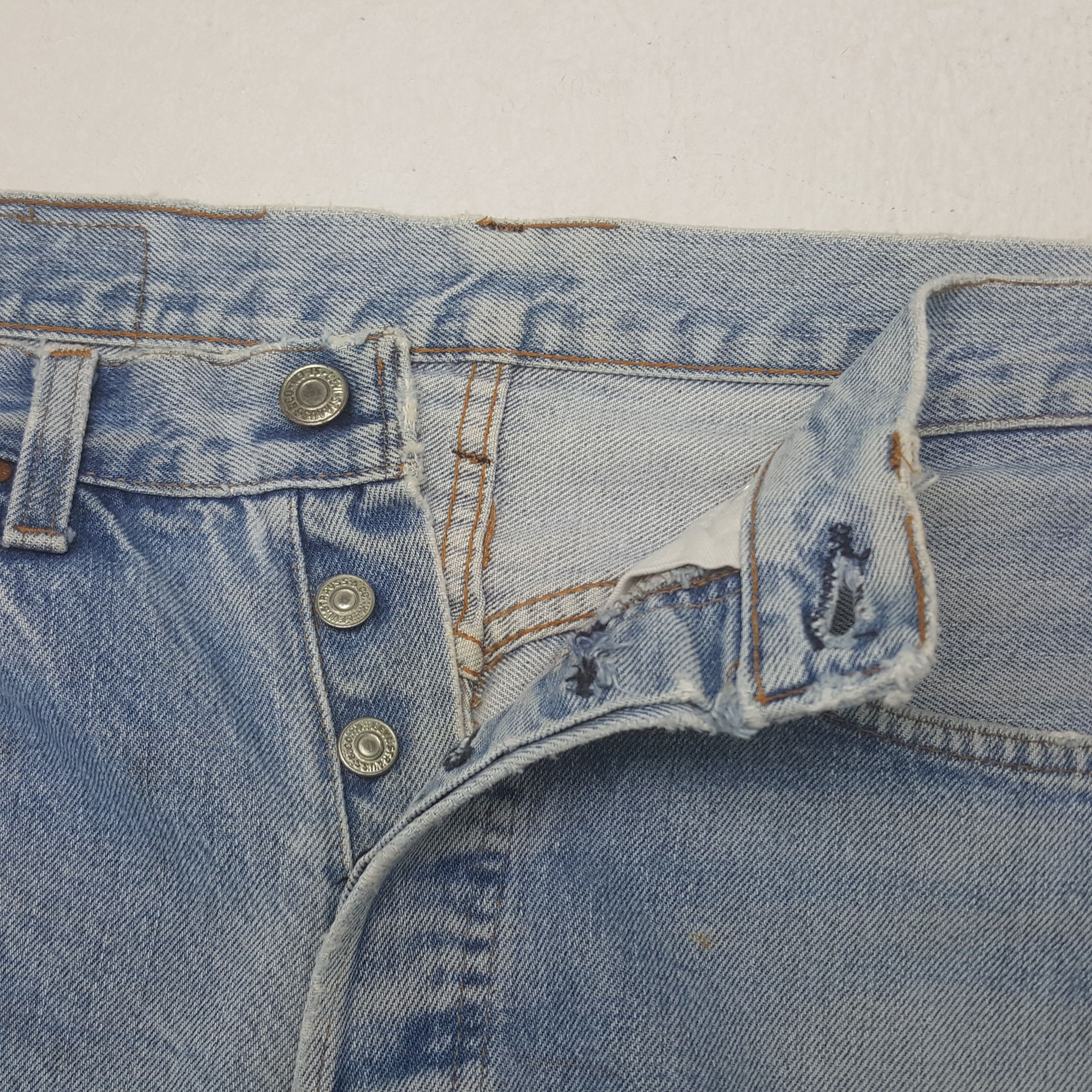 Levi's Vintage Clothing Vintage Levi's 501 Distressed Patch Denim Jeans Size US 28 / EU 44 - 12 Thumbnail