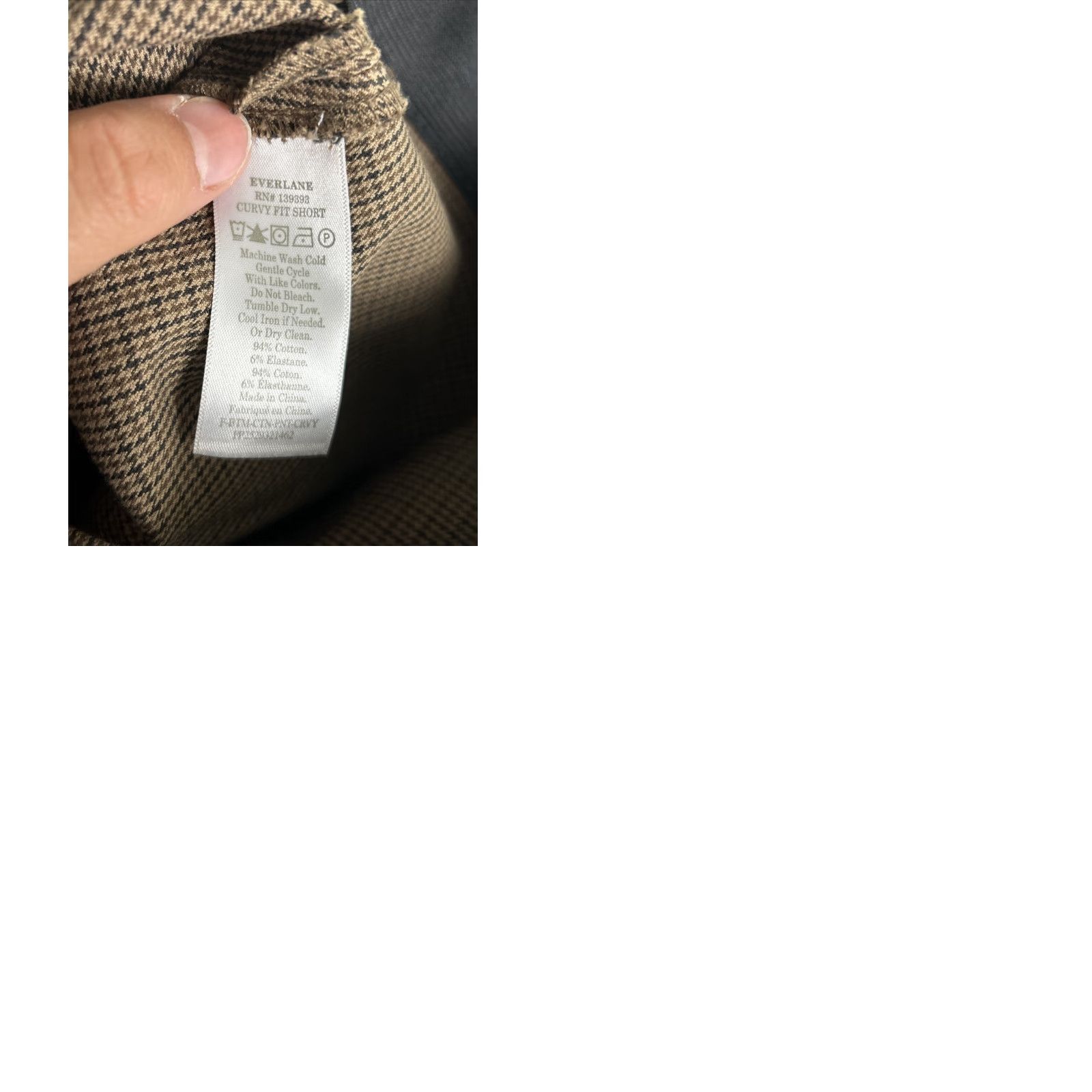 Everlane Everlane Houndstooth Curvy Fit Ankle Cropped Pants Women Size 10 Brown Size 32" / US 10 / IT 46 - 9 Thumbnail