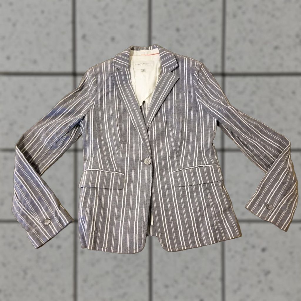 Banana Republic Womens Banana Republic Blazer Jacket Cotton Blue 4 4 Blue Women Regular Size Shirt Jacket Blazer? Size S / US 4 / IT 40 - 1 Thumbnail