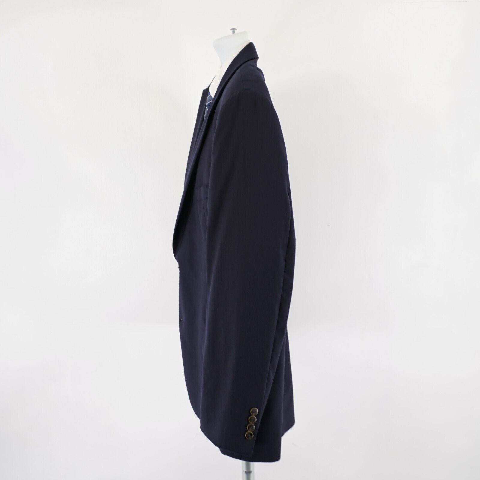 Joseph & Feiss Joseph & Feiss Gold Classic Fit Blue Wool Blazer 46R 2 Butto Size 46R - 5 Thumbnail