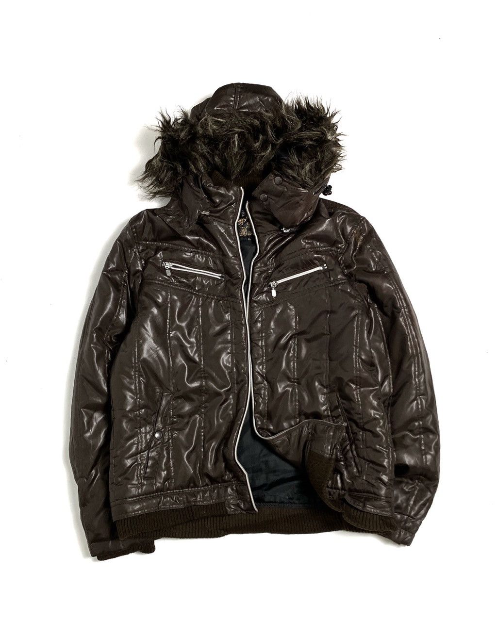 Le Grande Bleu (L.G.B.) 2000s Archieve Style Spinalh Fur Biker Vkei Jacket Size US L / EU 52-54 / 3 - 1 Thumbnail