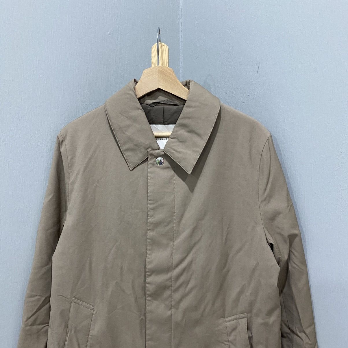 Mackintosh Mackintosh Beige Balmacaan Coat - Made in UK - Premium Mac Size US S / EU 44-46 / 1 - 4 Thumbnail