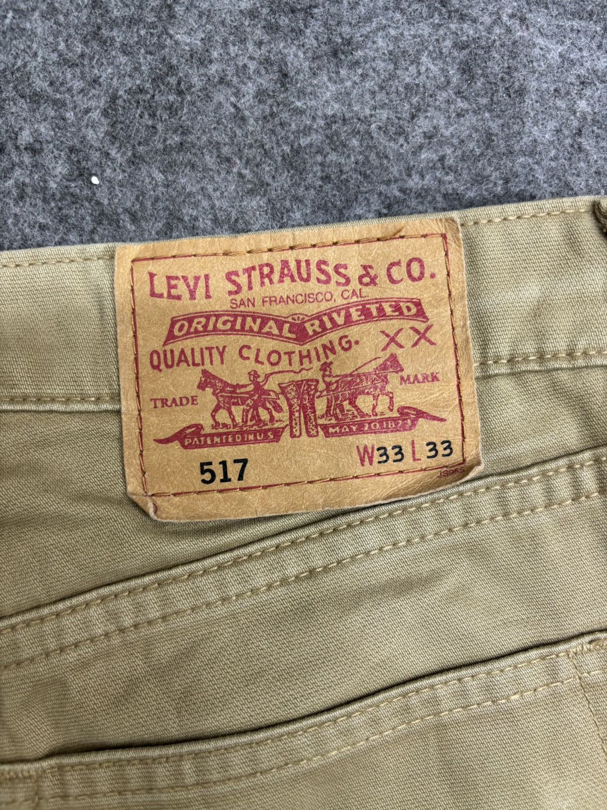 Levi's 💥Flare💥Vintage Levis 517 Khakis Flare Pant F613 Size US 34 / EU 50 - 10 Thumbnail