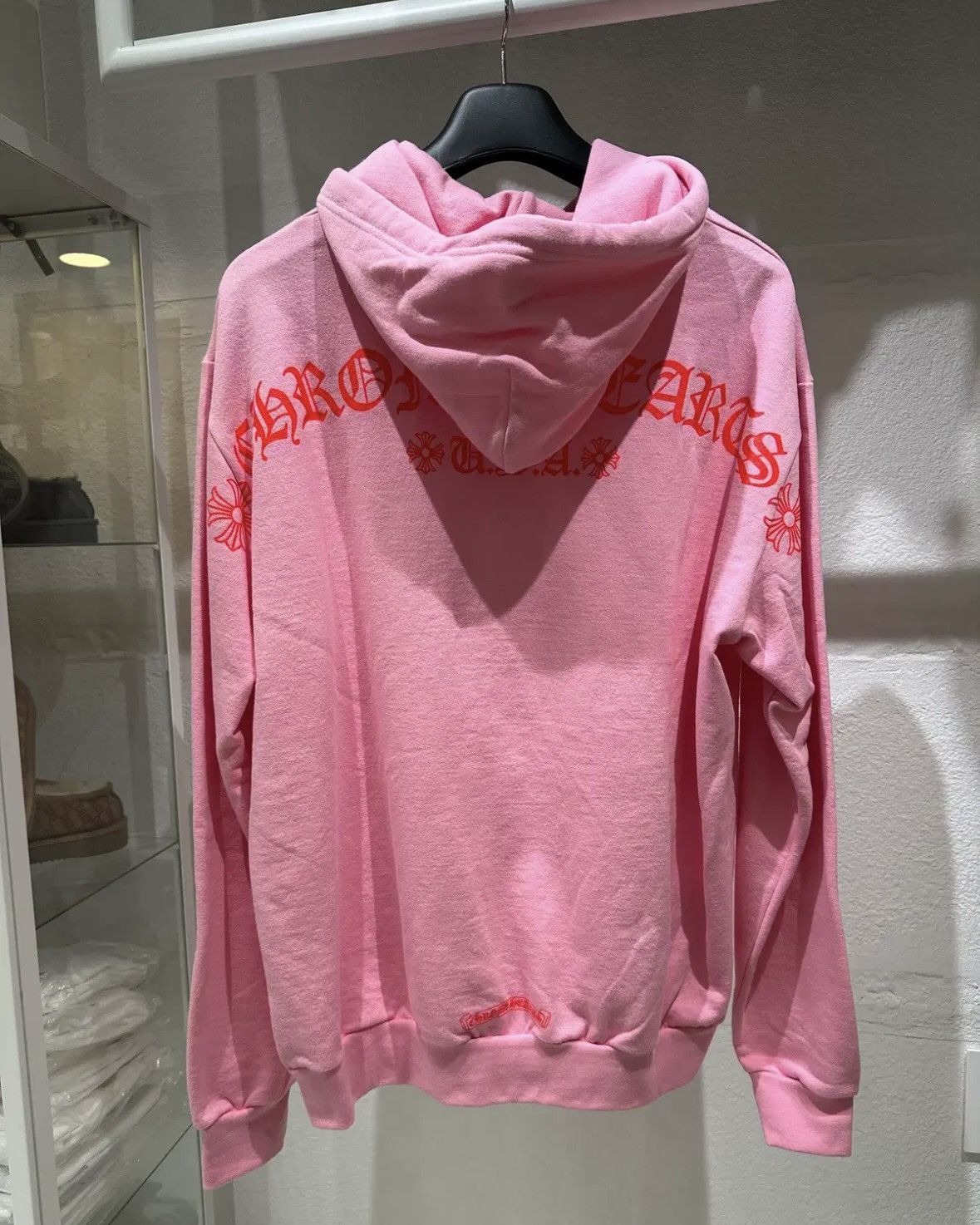Chrome Hearts Chrome Hearts USA Script Logo Pink Hoodie Size US L / EU 52-54 / 3 - 2 Thumbnail