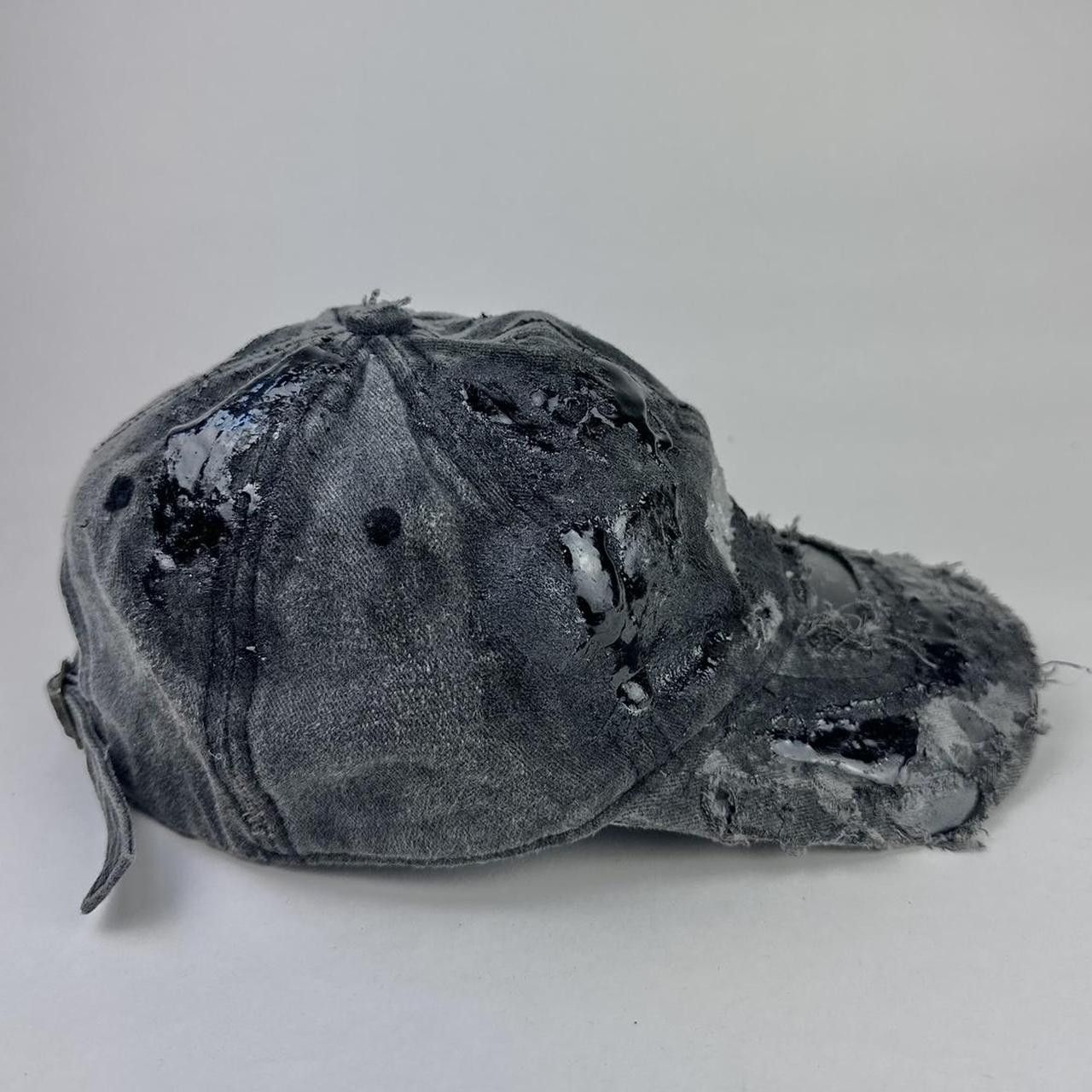 Other ASTROBOI* 'Muddy Paris' Black Distressed Rhinestone Hat Size ONE SIZE - 6 Thumbnail