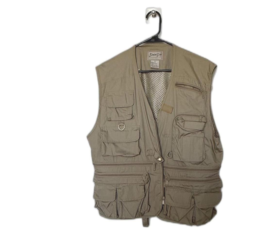 Designer Bimini Bay Outdoor Utility Vest - XL - Tan Size US XL / EU 56 / 4 - 3 Thumbnail