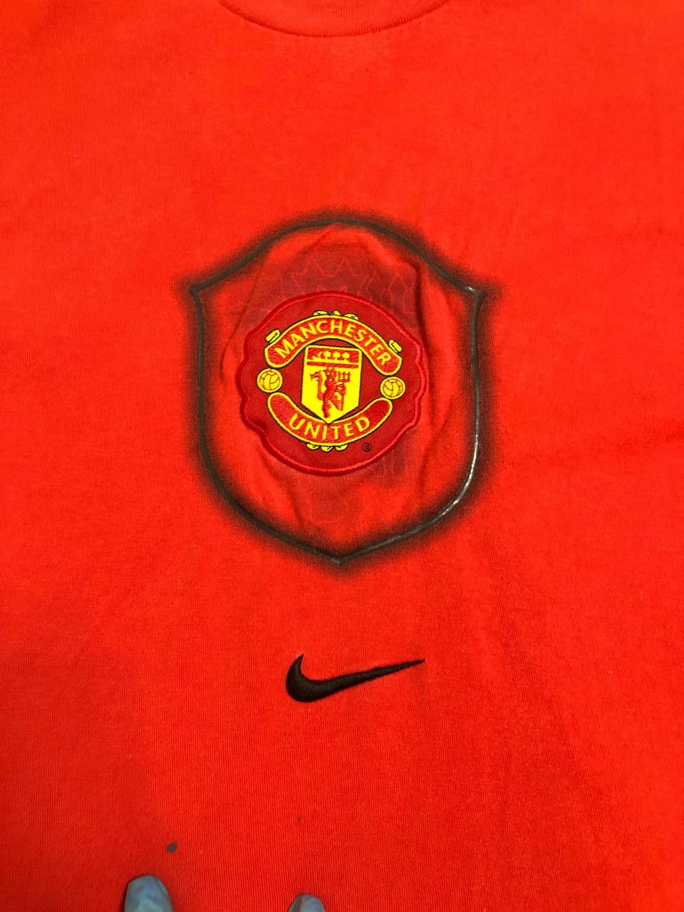 Nike Vintage Manchester Nike Centre Logo Mini Swoosh Men’s Size US XL / EU 56 / 4 - 2 Thumbnail