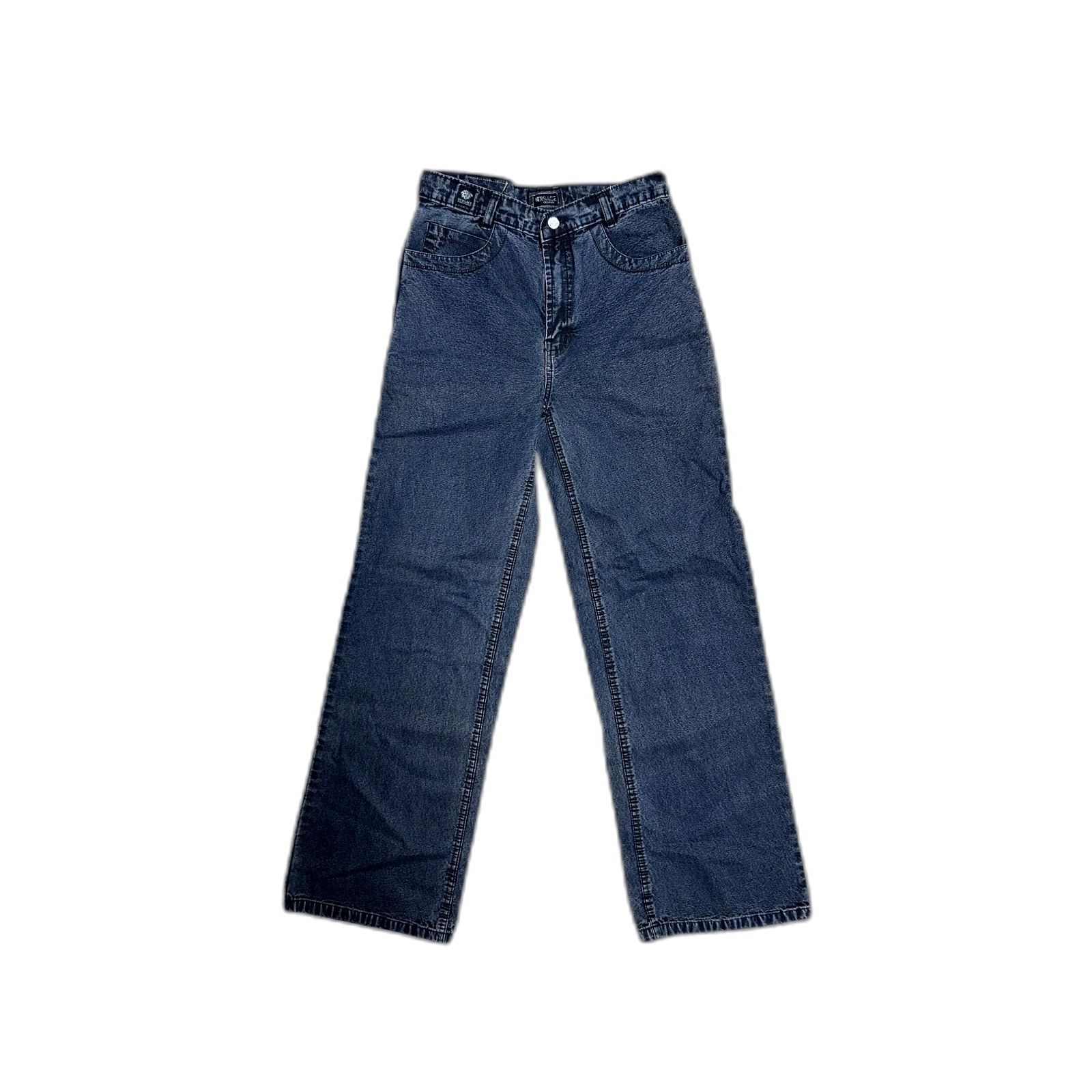 Versace VTG DS Versace Jeans Couture NWT Dark Denim Jeans Baggy Wide Size US 30 / EU 46 - 5 Thumbnail