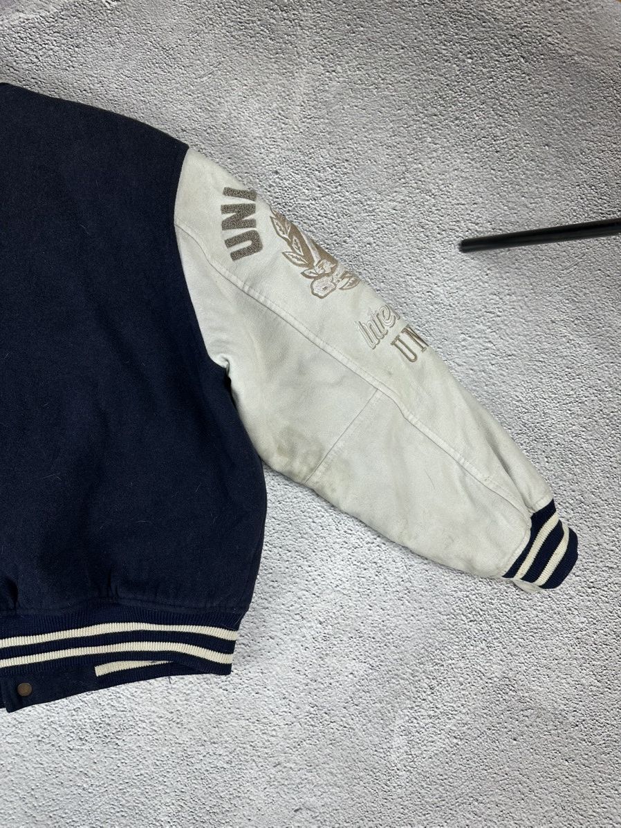 Japanese Brand Vintage Varsity Wool Jacket Unlimited Universal Distressed Size US XL / EU 56 / 4 - 13 Thumbnail