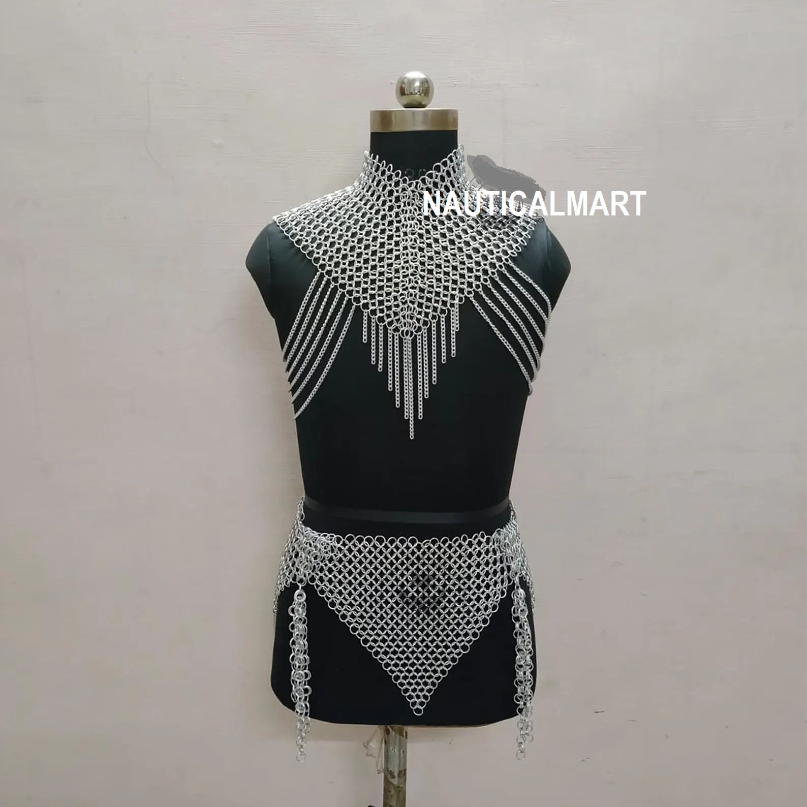 Other Medieval Aluminum Chainmail Top and Skirt Size ONE SIZE - 2 Thumbnail