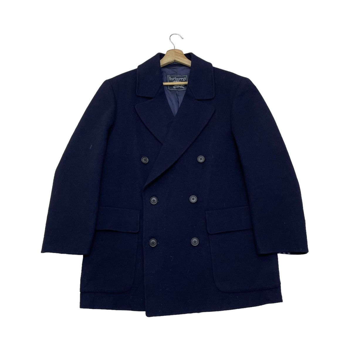 Burberry 🔥Vintage Burberry Double Collar Wool Jacket Size US S / EU 44-46 / 1 - 1 Thumbnail