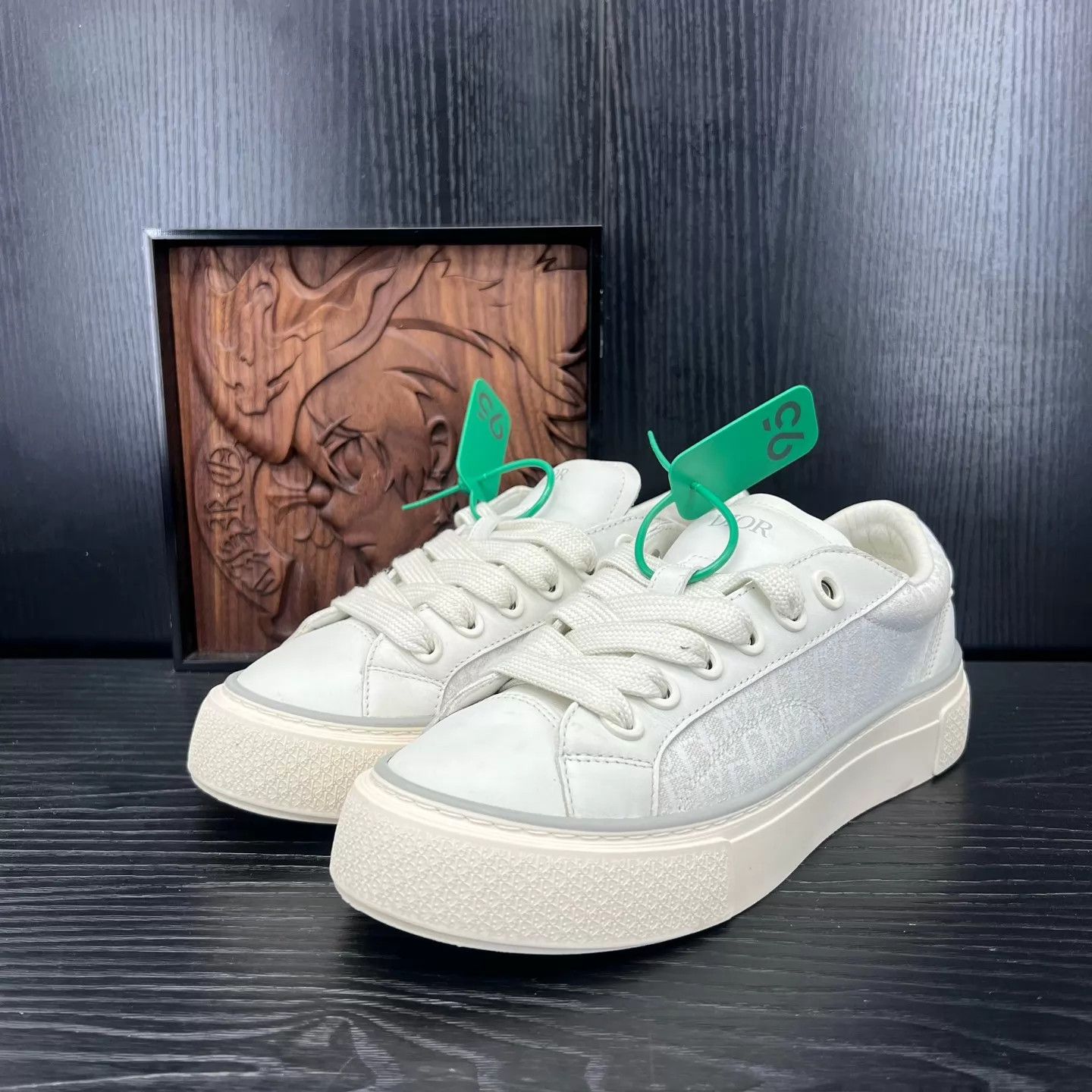 Dior Dior B33 White & Gray 39 Like New Original Box Size US 8.5 / IT 38.5 - 1 Thumbnail