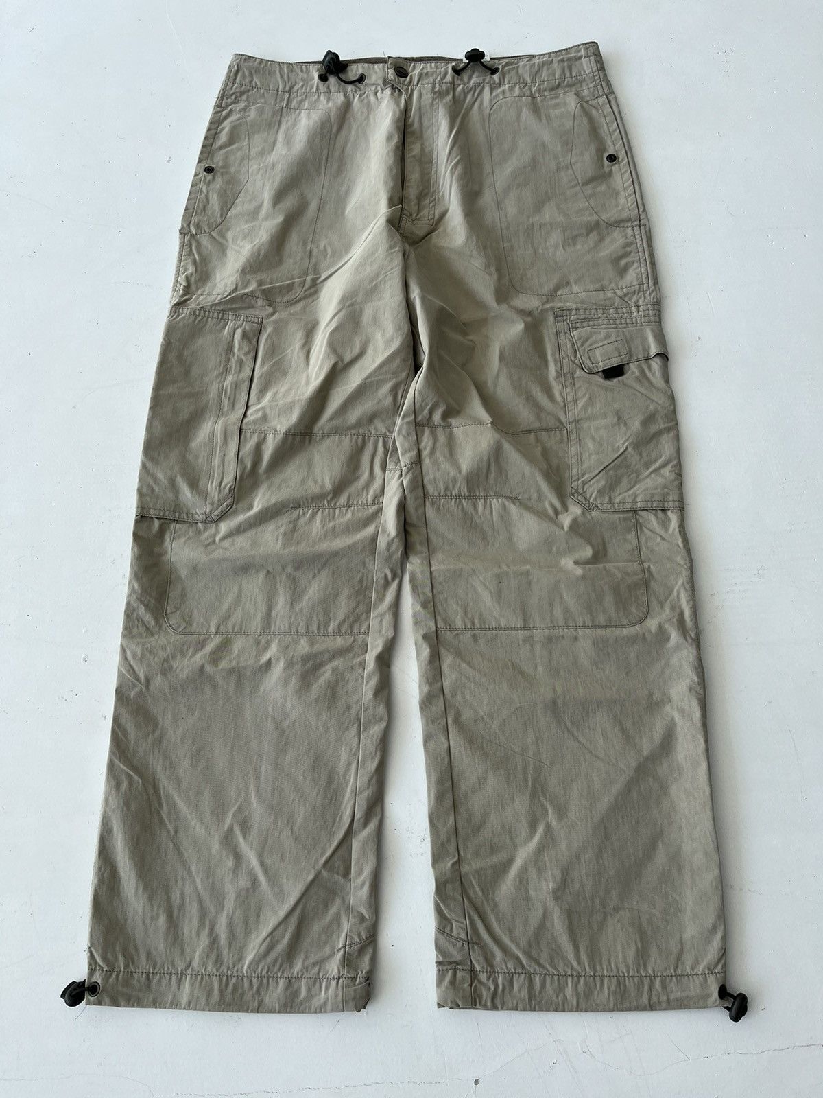 Japanese Brand Vintage next care Japanese symbols nylon parachute cargo 90s Size US 34 / EU 50 - 1 Thumbnail