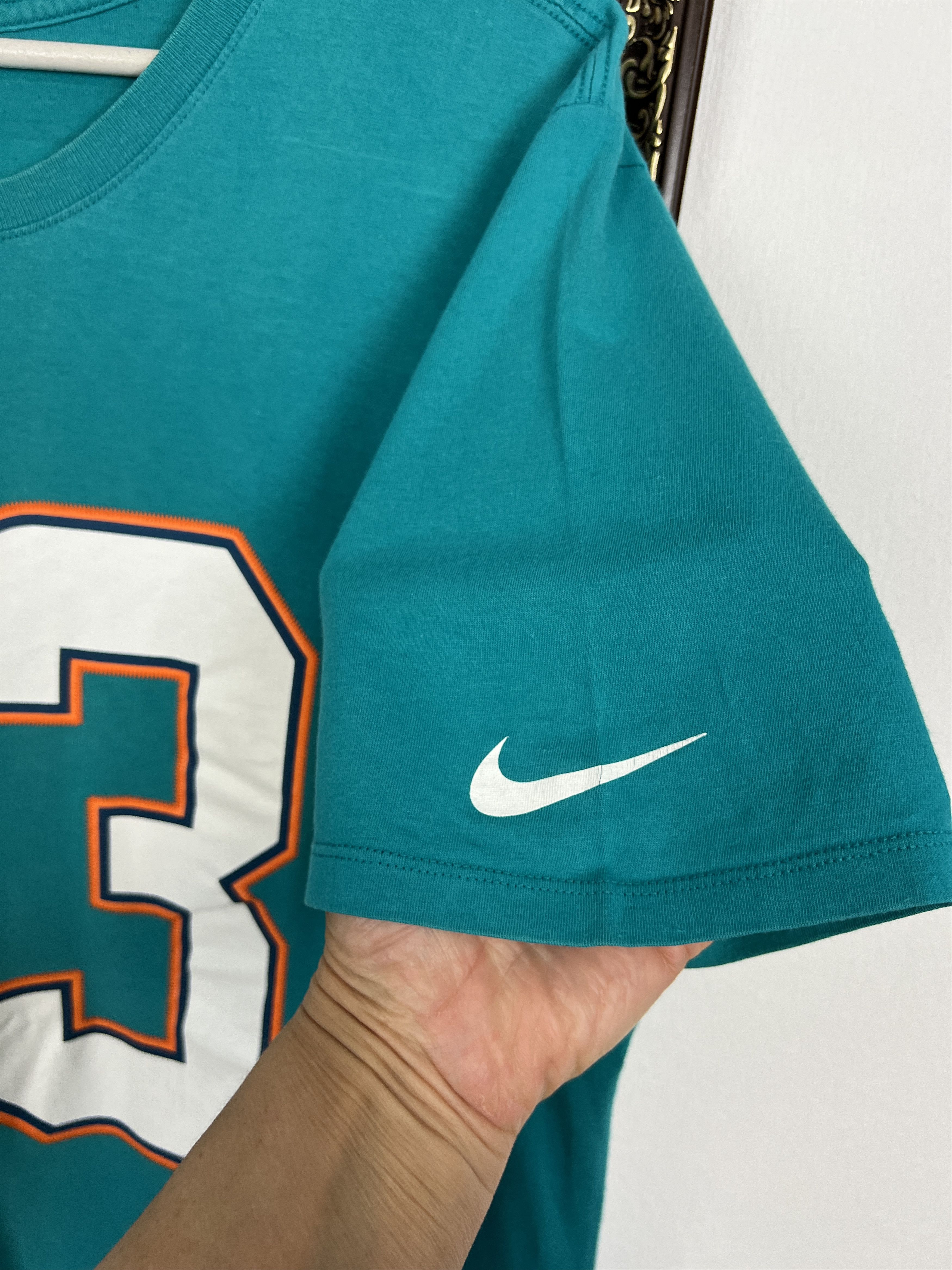Nike Nike Regular Fit Miami Dolphins NFL SUH Shirt Football Size US XL / EU 56 / 4 - 6 Thumbnail
