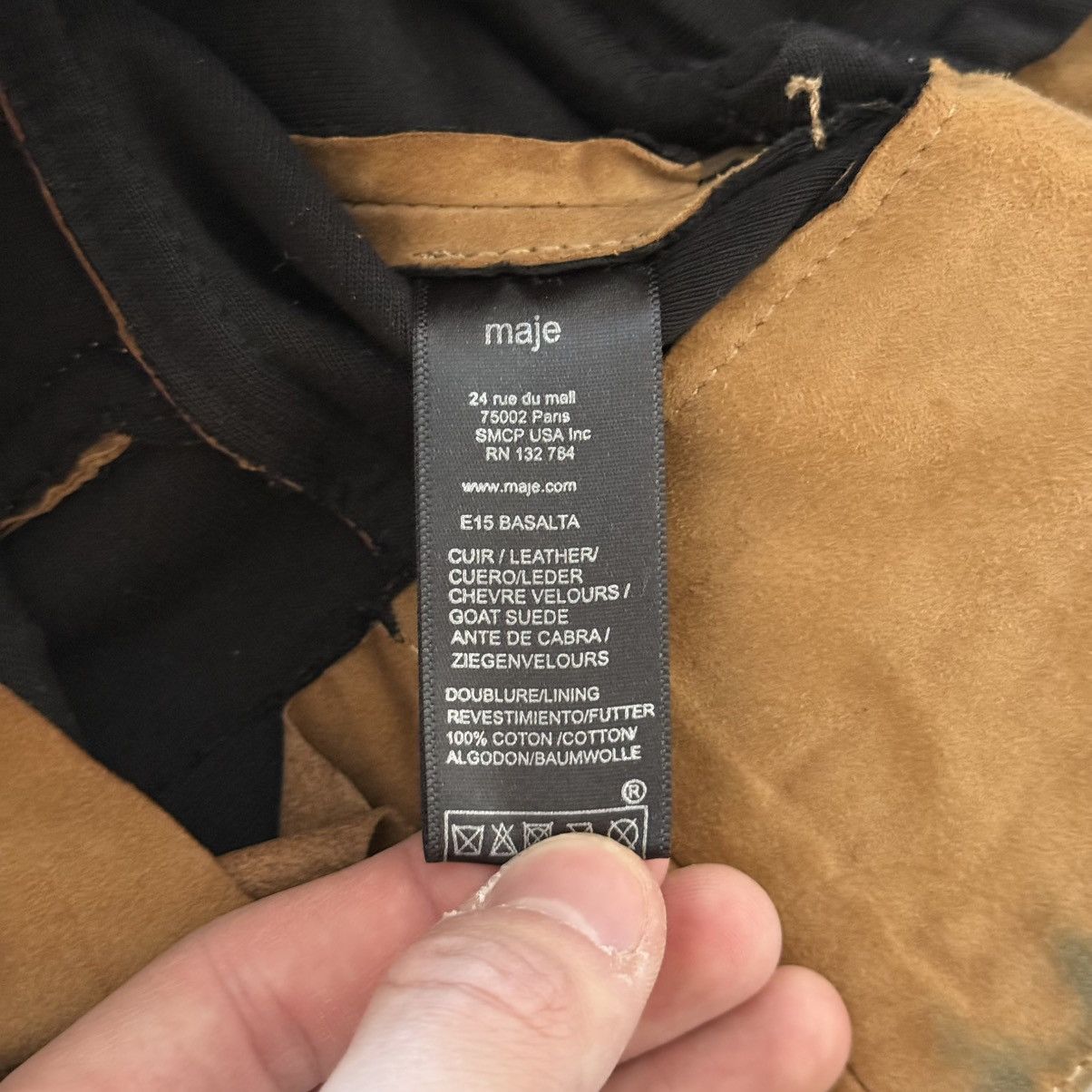 Maje Maje Suede Biker Avantgarde All Saints Style Jacket Size S / US 4 / IT 40 - 10 Thumbnail