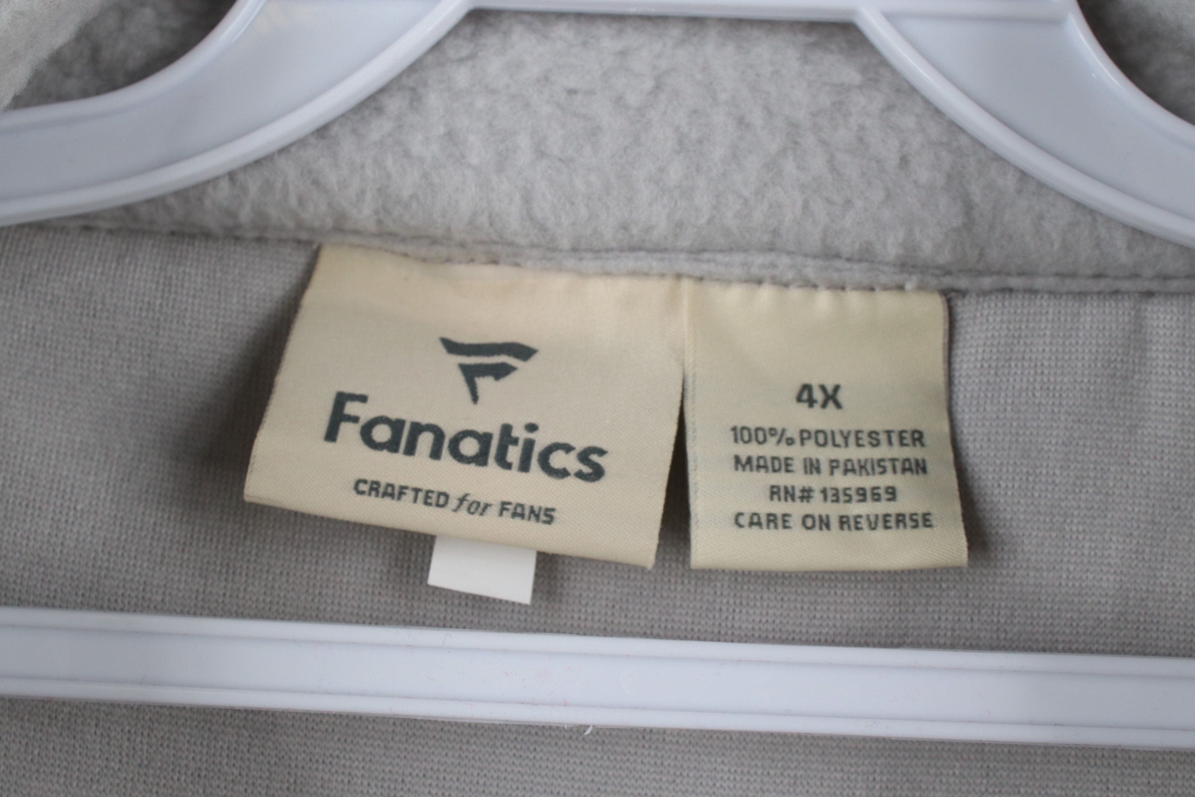 Vintage New Fanatics Browns Football Helmet Half Zip Fleece Sweater Size 4XL / US 24-26 - 6 Thumbnail