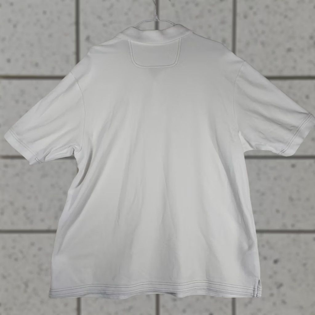 Tommy Bahama Tommy Bahama Polo Shirt Mens XL White Short Sleeve Cotton Supima Knit Breathable Logo Casual Golf Island Zone Regular Size US XL / EU 56 / 4 - 1 Thumbnail