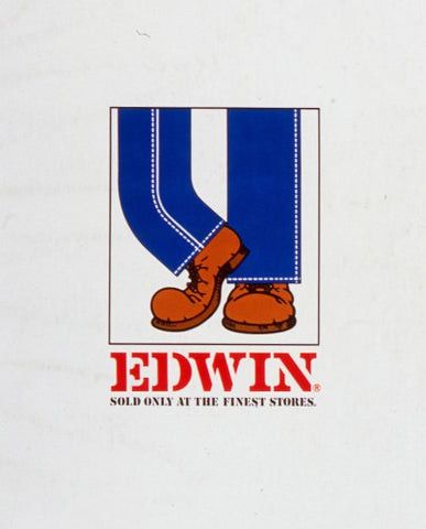 Edwin 💥VERY RARE🔥VINTAGE EDWIN JAPAN Big Old Logo Apron Size ONE SIZE - 7 Thumbnail