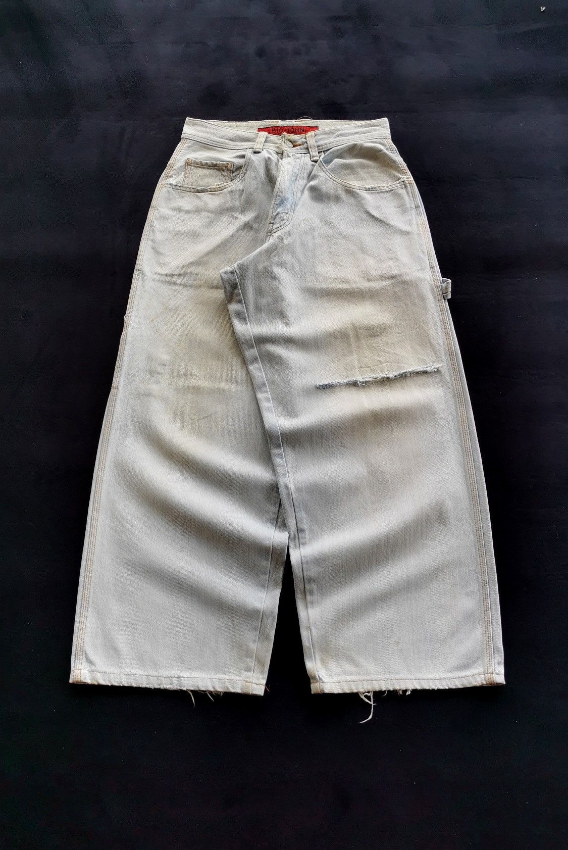 Big John Baggy Carpenter Distressed Big John Jeans Size US 28 / EU 44 - 1 Thumbnail