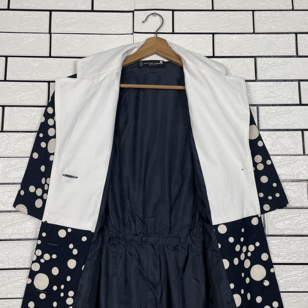 Jean-Louis Scherrer Vintage 80s Jean Louis Scherrer Polka Dot Design Dress Size M / US 6-8 / IT 42-44 - 13 Thumbnail