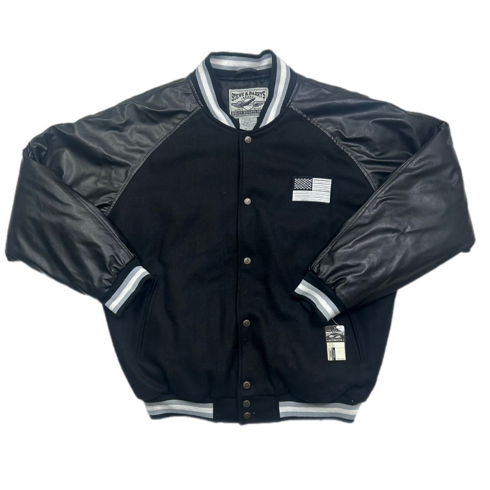 Steve And Barrys × Vintage Steve And Barry's United States of America Varsity Coat Size US L / EU 52-54 / 3 - 1 Thumbnail