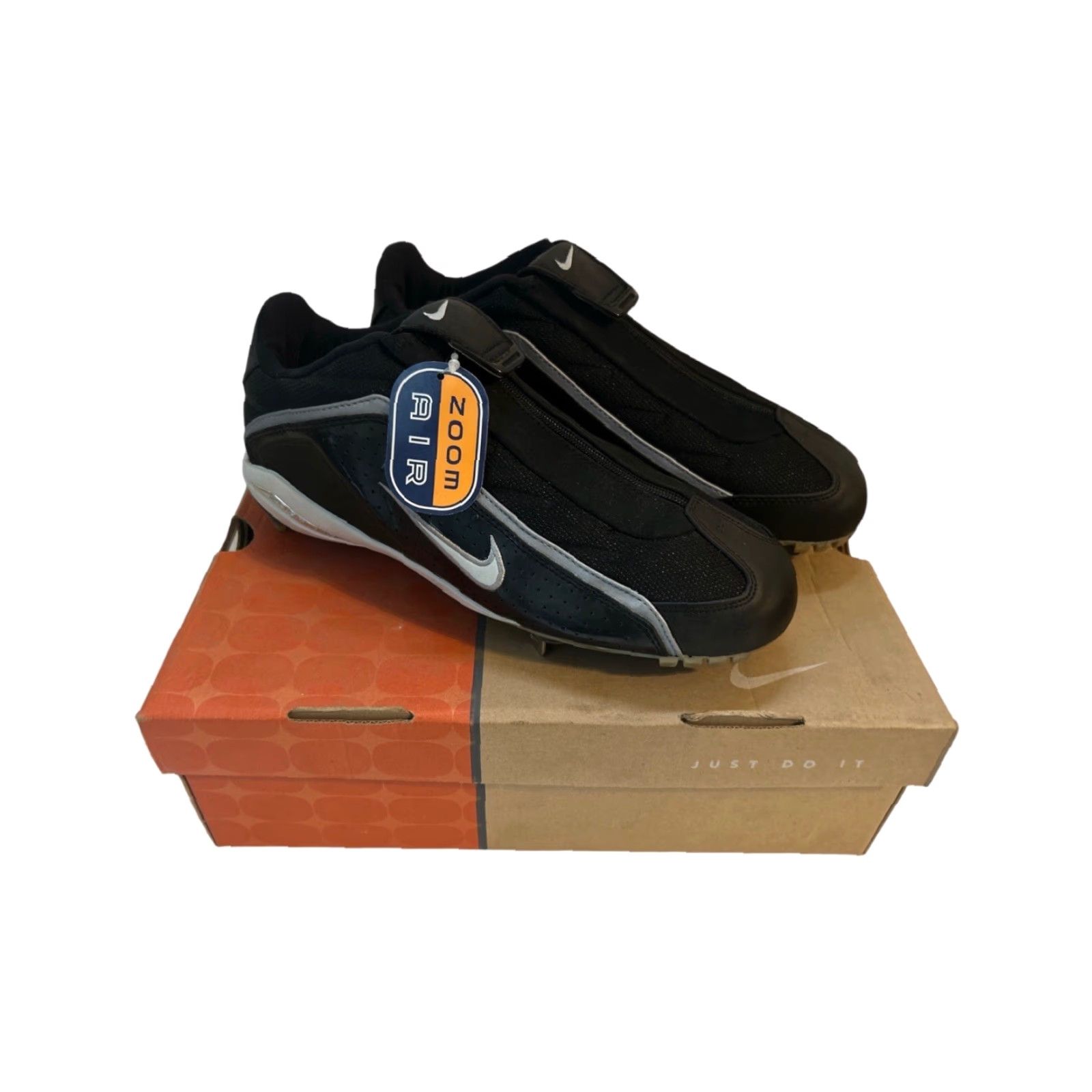 Nike VINTAGE Nike Air Zoom Respect Cleats Baseball Spikes NIB 2002 Men’s 9 Black Cleats Ballpark Nike Air Zoom Respect Mens 9 Size ONE SIZE - 6 Thumbnail