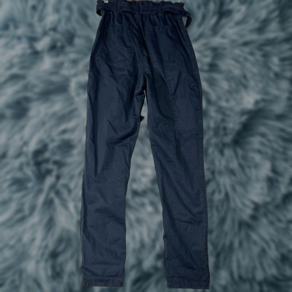 Abercrombie & Fitch VINTAGE Abercrombie & Fitch Black Lightweight Pants Women XS Carpenter Style Pockets Comfort Regular Straight Logo - Womens XS Size 26" / US 2 / IT 38 - 1 Thumbnail