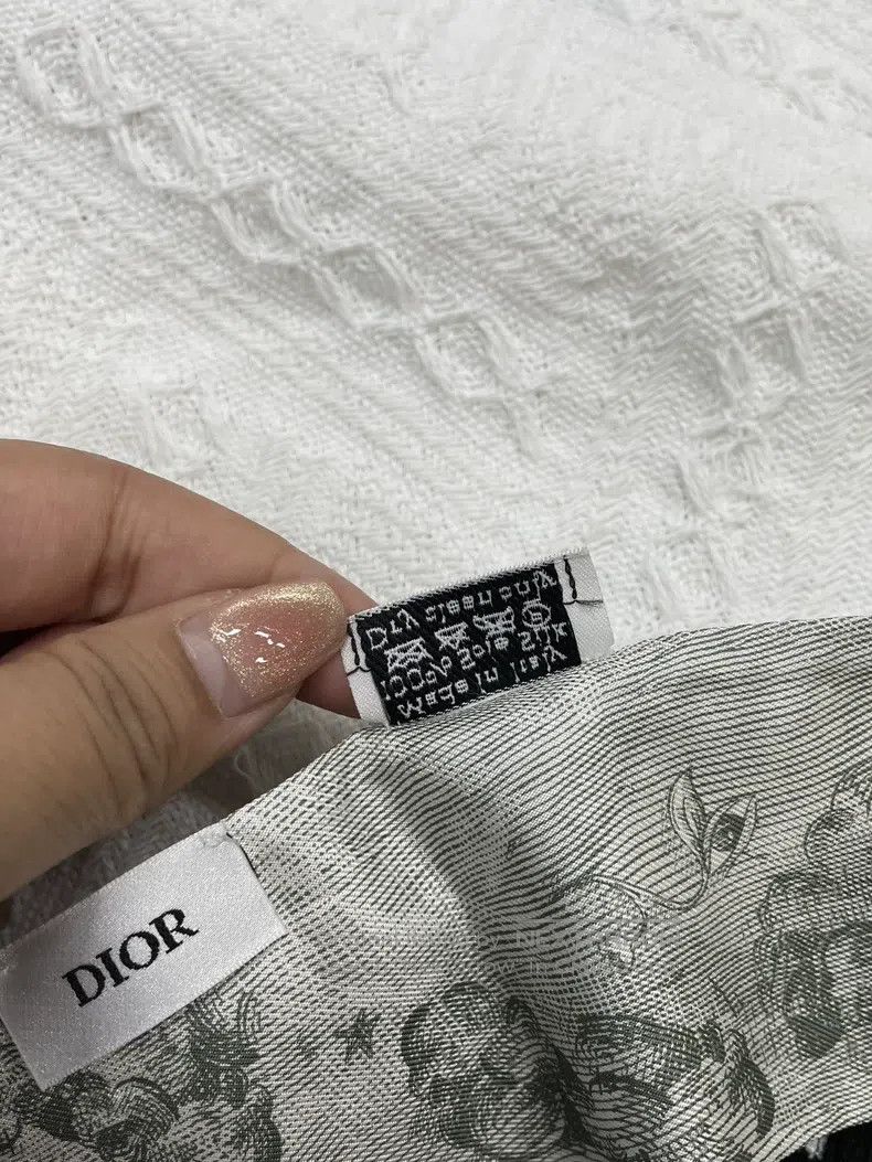 Dior Dior Blue-gray twilly silk scarf Size ONE SIZE - 5 Thumbnail