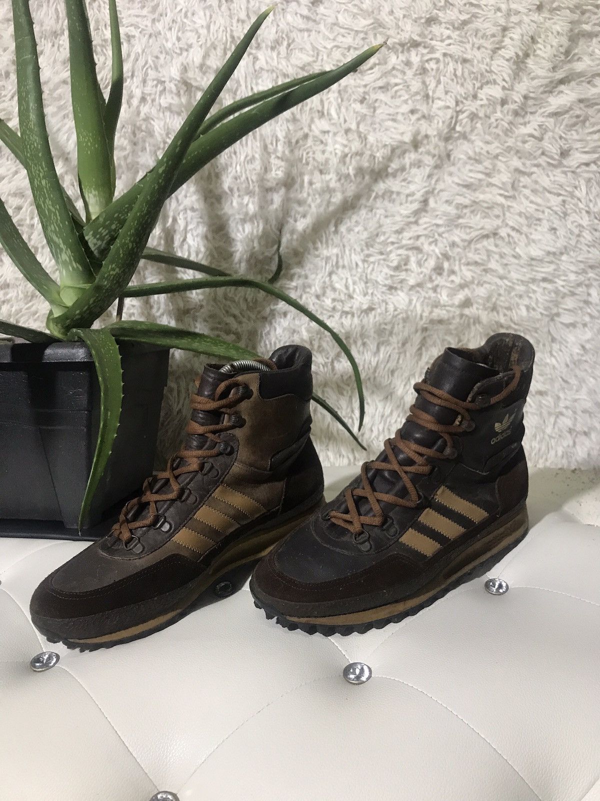 Vintage Vintage 1980s ADIDAS brown Boots Yugoslavia Size US 9 / EU 42 - 3 Thumbnail