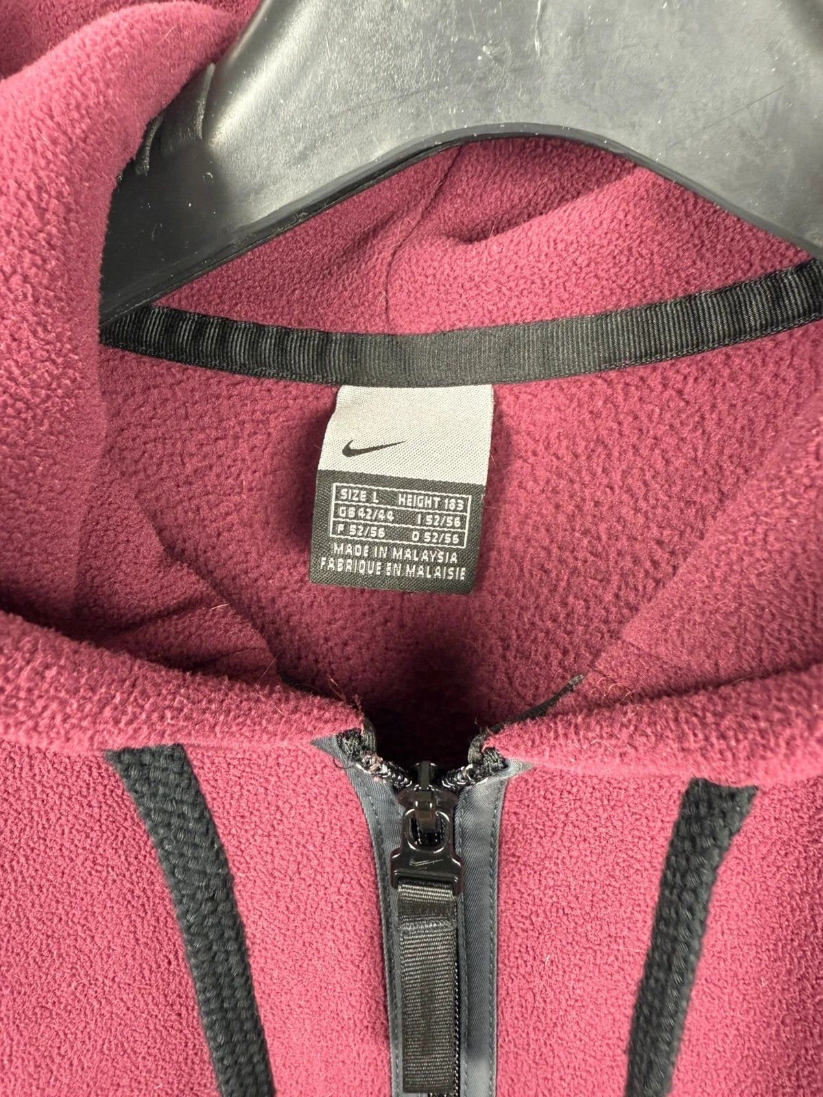 Nike Nike Vintage Fleece Full Zip Hoodie 00s size L Size US L / EU 52-54 / 3 - 2 Thumbnail