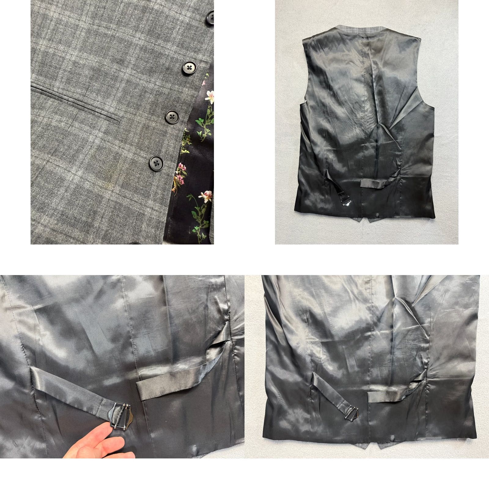 NEXT NEXT Wool Gray Vest Waistcoat Mens 38L Suit Vest 3 Piece Regular Size 38 Gray Wool Size US XXS / EU 40 - 10 Thumbnail