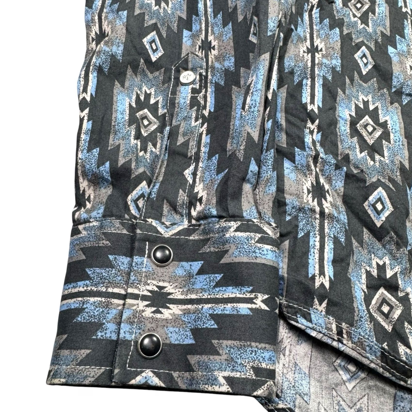 Wrangler Wrangler Shirt Mens L Pearl Snap Aztec Embroidered Western Cowboy Work Size US L / EU 52-54 / 3 - 4 Thumbnail