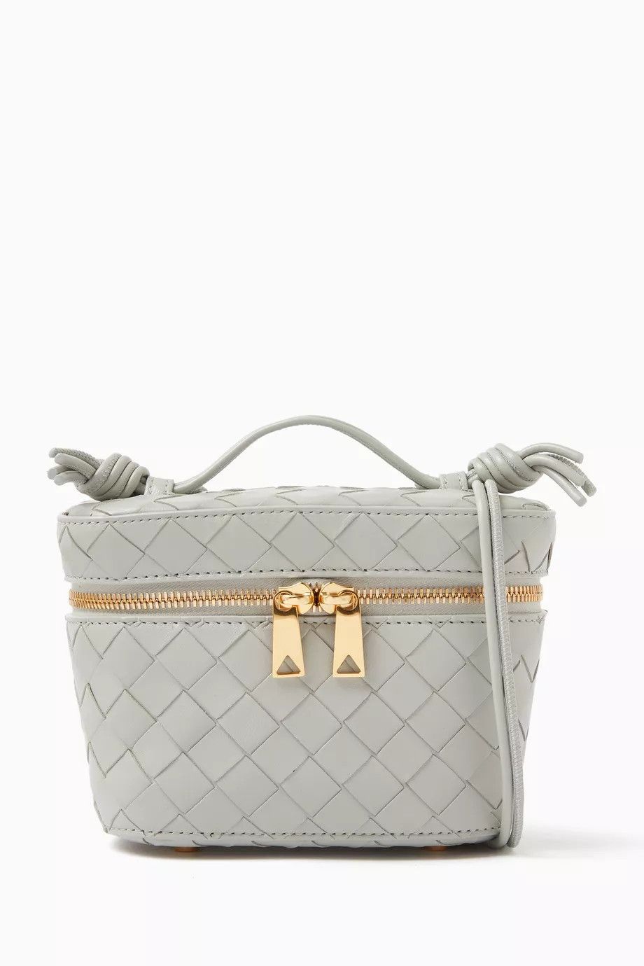 Bottega Veneta o1loc1c0824 Size: OS / Small Vanity Case On Strap in Grey Size ONE SIZE - 1 Thumbnail
