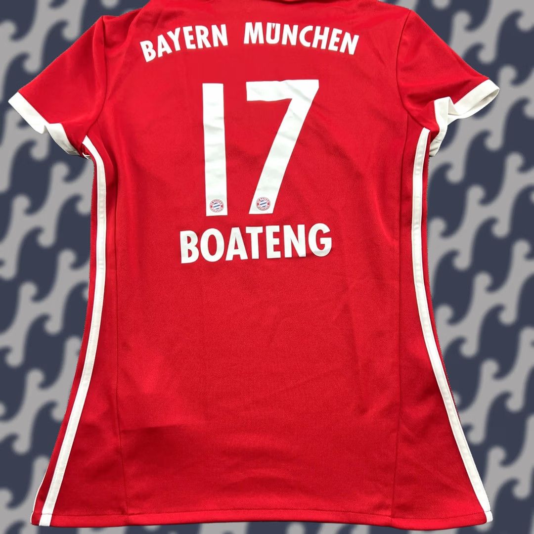 Adidas adidas Bayern Munich 2015 2016 Boateng Home Womens Football Jersey Womens Small Shirt T-Shirt Red XS S size: S Size S / US 4 / IT 40 - 1 Thumbnail