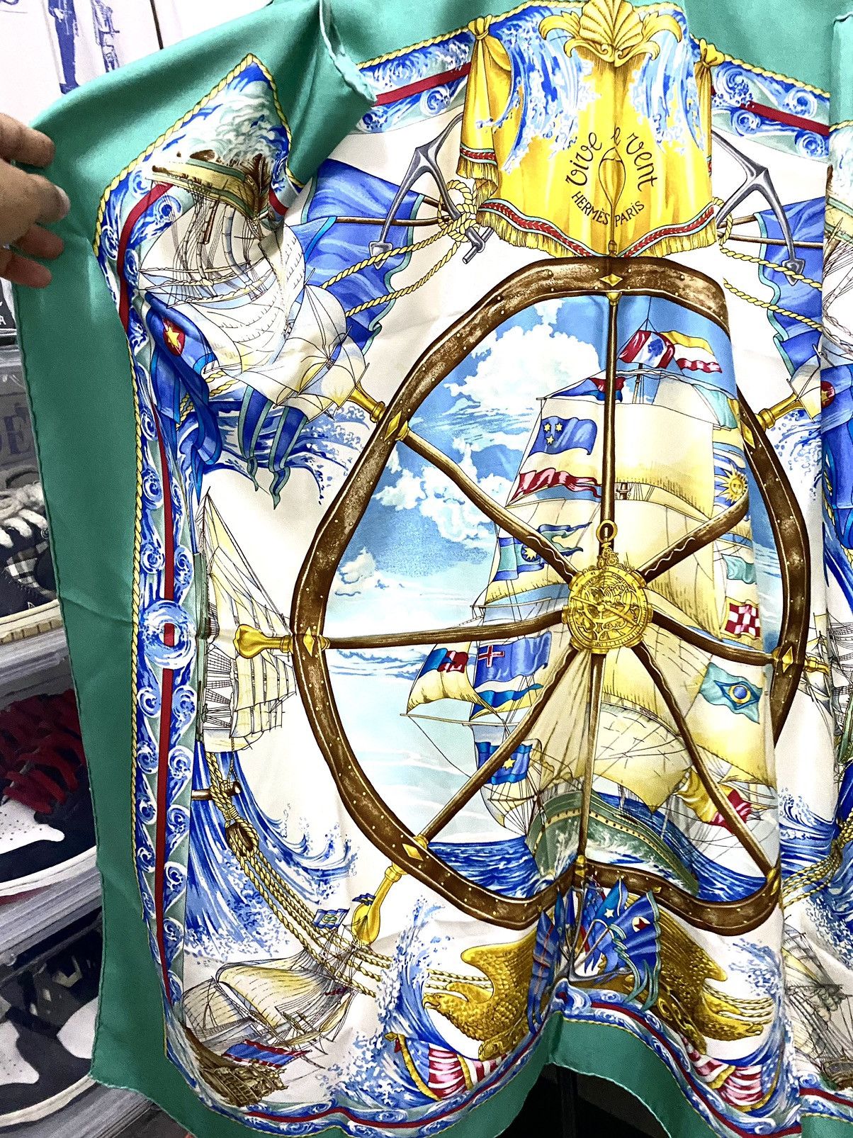 Hermes Hermes vive le vent silk scarf Size ONE SIZE - 2 Thumbnail