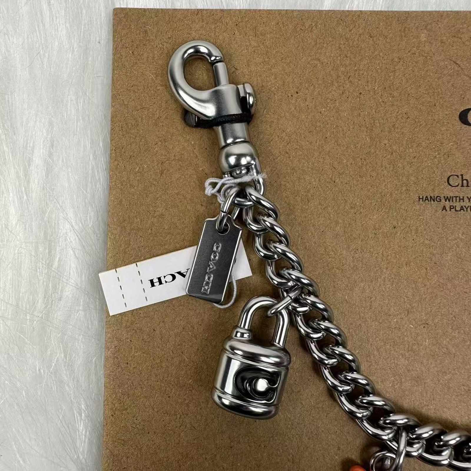 Coach Coach Silver Swagger Chain With Charms CW662 NWT Size ONE SIZE - 6 Thumbnail