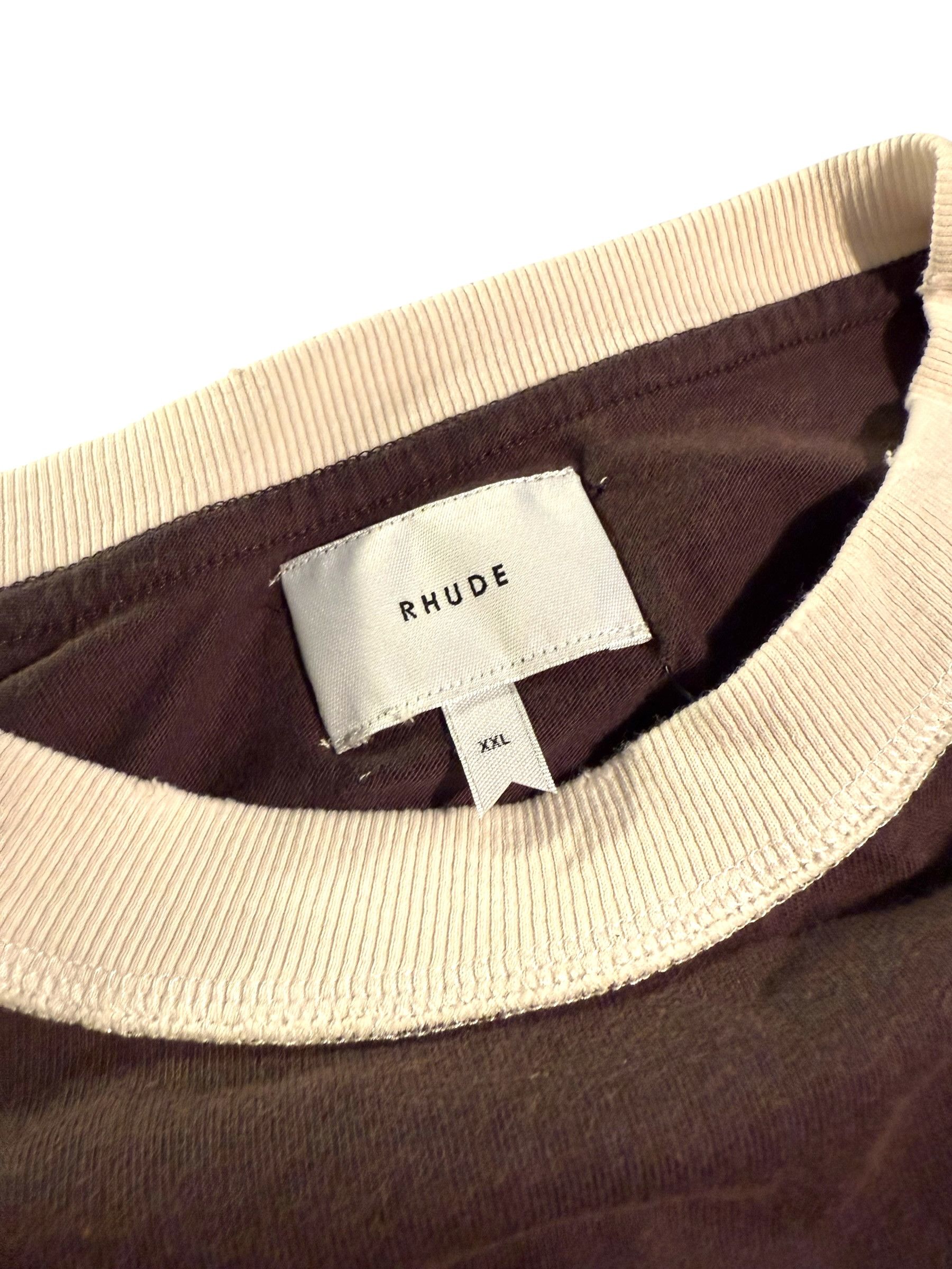 Rhude Rhude Black & White Triple R Long Sleeve T-Shirt Size US XXL / EU 58 / 5 - 3 Thumbnail
