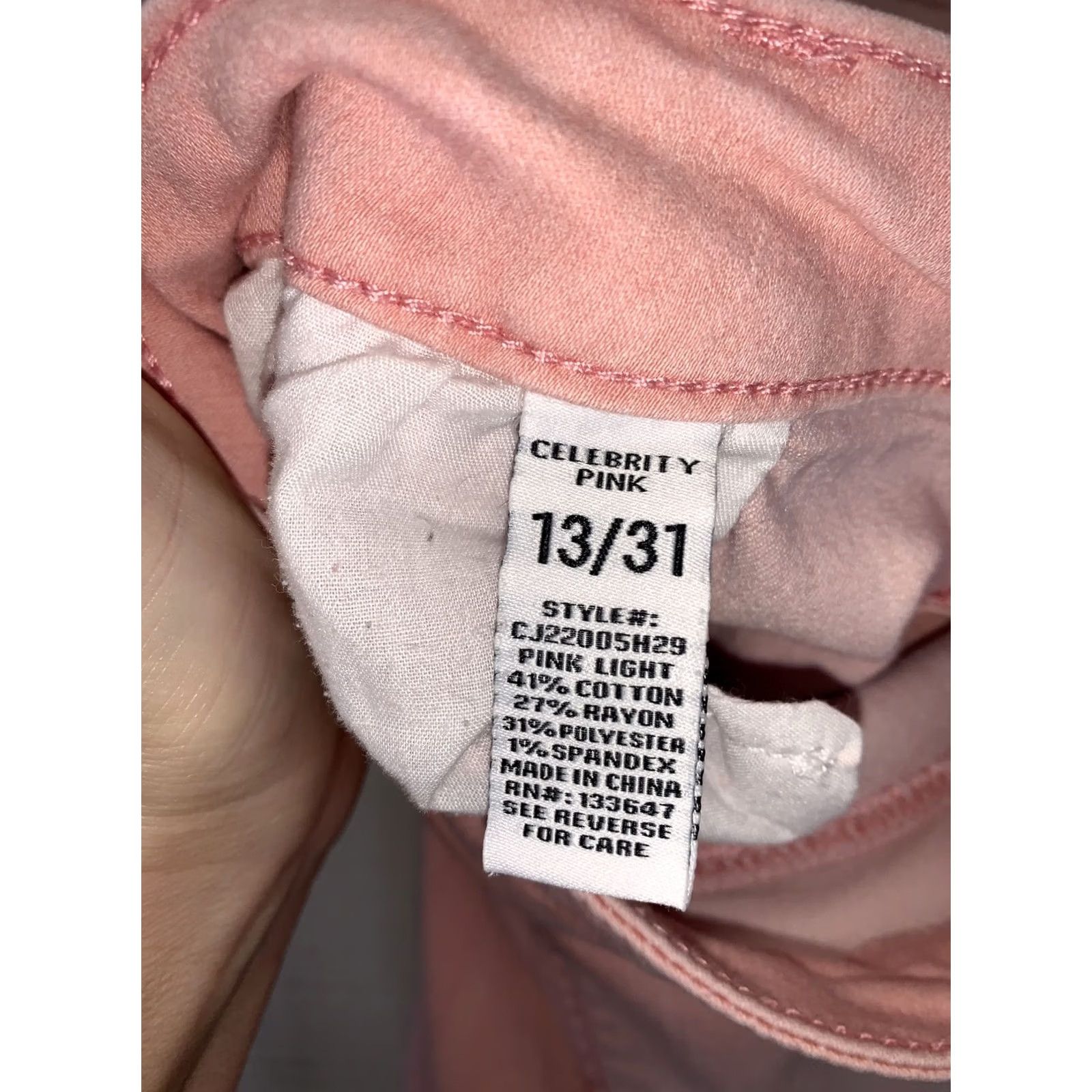 Vintage Celebrity Pink Distressed Wash Ankle Skinny Pink Stretch Womens Jegging Jeans Size 24" / US 00 / IT 34 - 8 Thumbnail