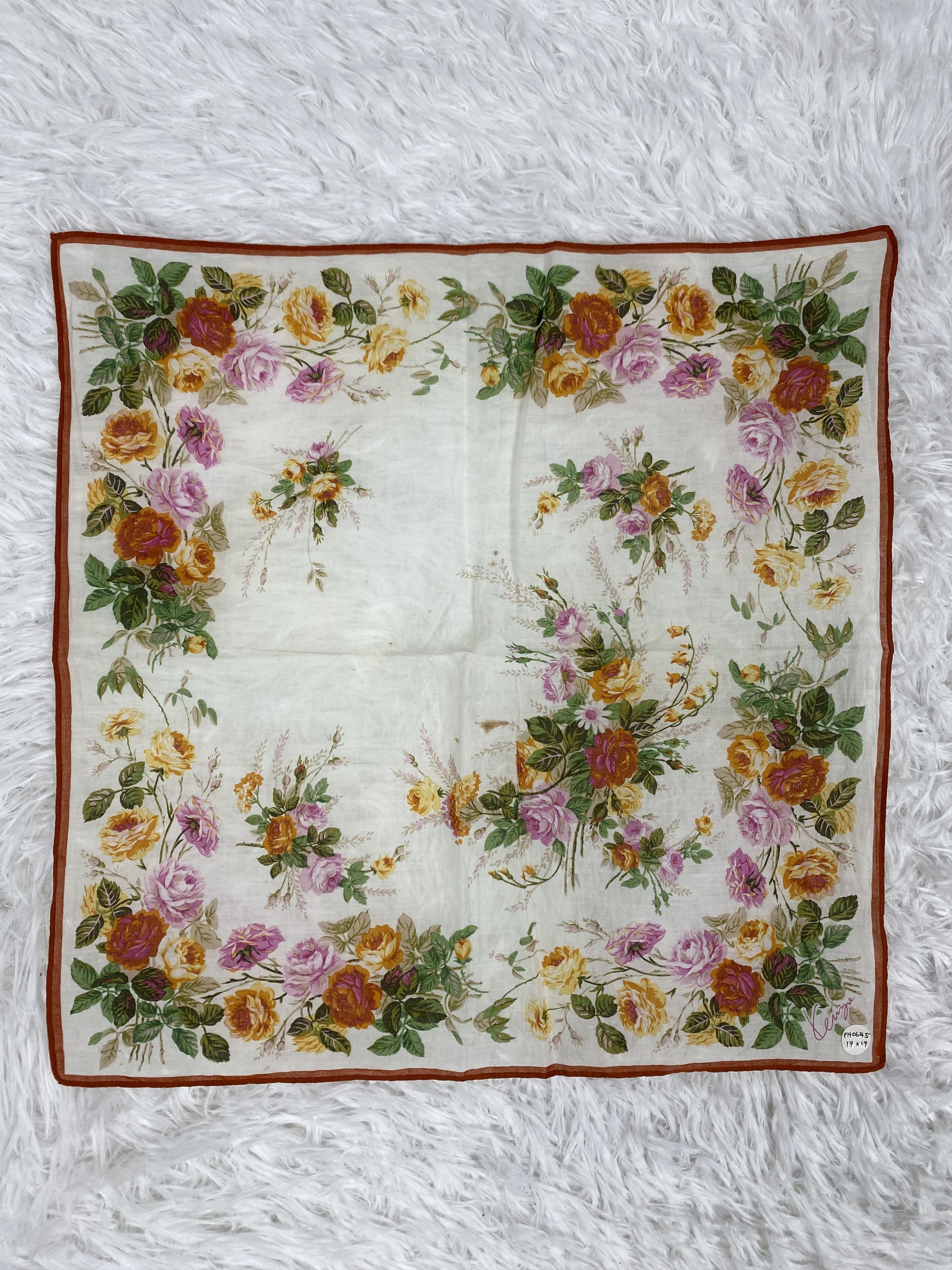 Kenzo × Vintage Vintage Kenzo Handkerchief Neckerchief PH0645 Size ONE SIZE - 3 Thumbnail