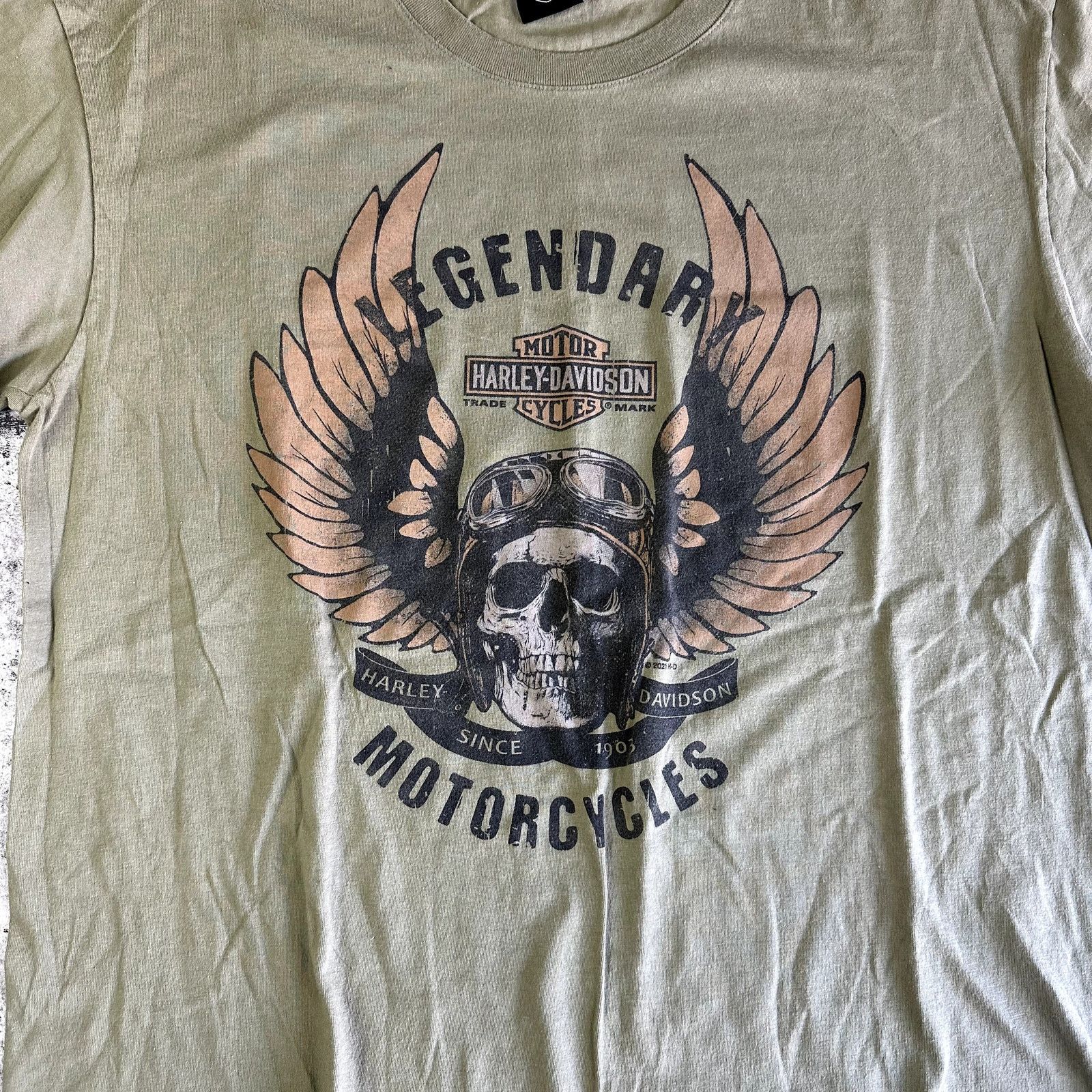 Harley Davidson Y2K Harley Davidson Shirt Skulls Print Size XXL Size US XXL / EU 58 / 5 - 3 Thumbnail