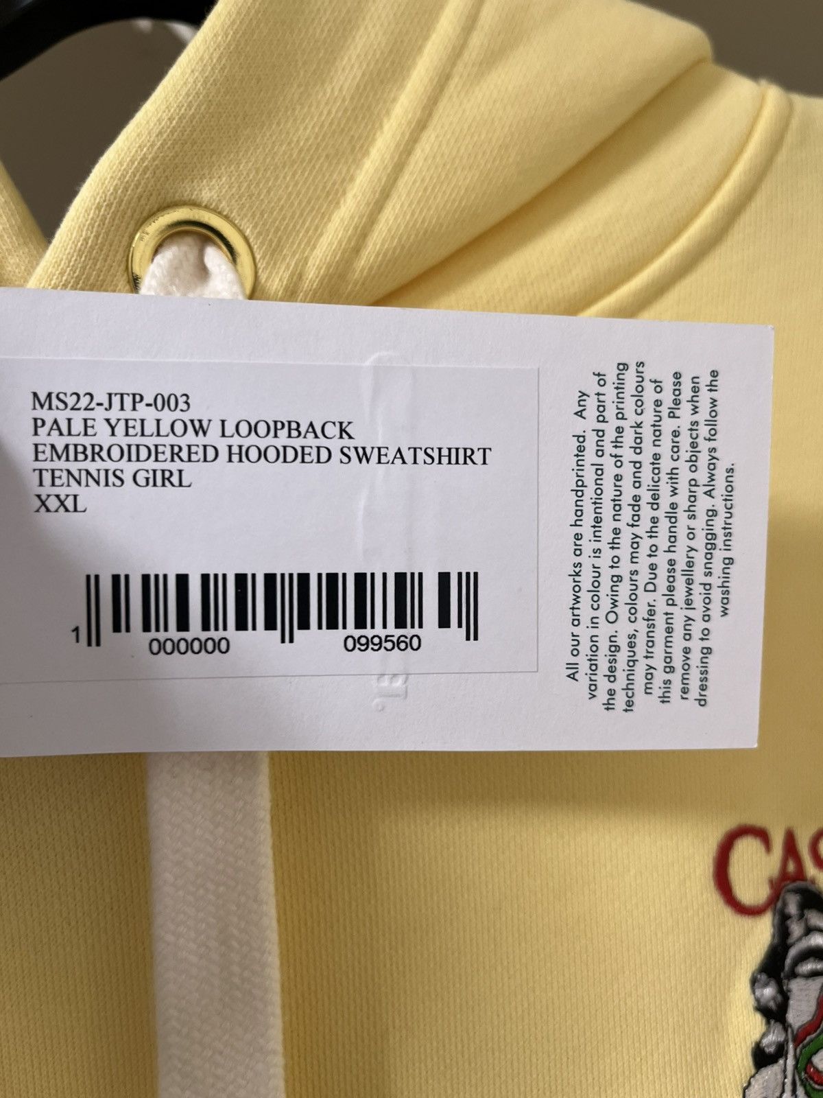 Casablanca Casablanca Yellow Embroidered Sweatshirt Tennis Girl XXL Size US XXL / EU 58 / 5 - 4 Thumbnail