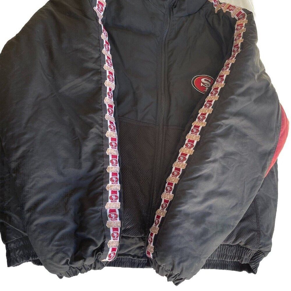 NFL × Vintage Vintage San Francisco 49ers Men’s Game Day Jacket Black Size US XL / EU 56 / 4 - 3 Thumbnail
