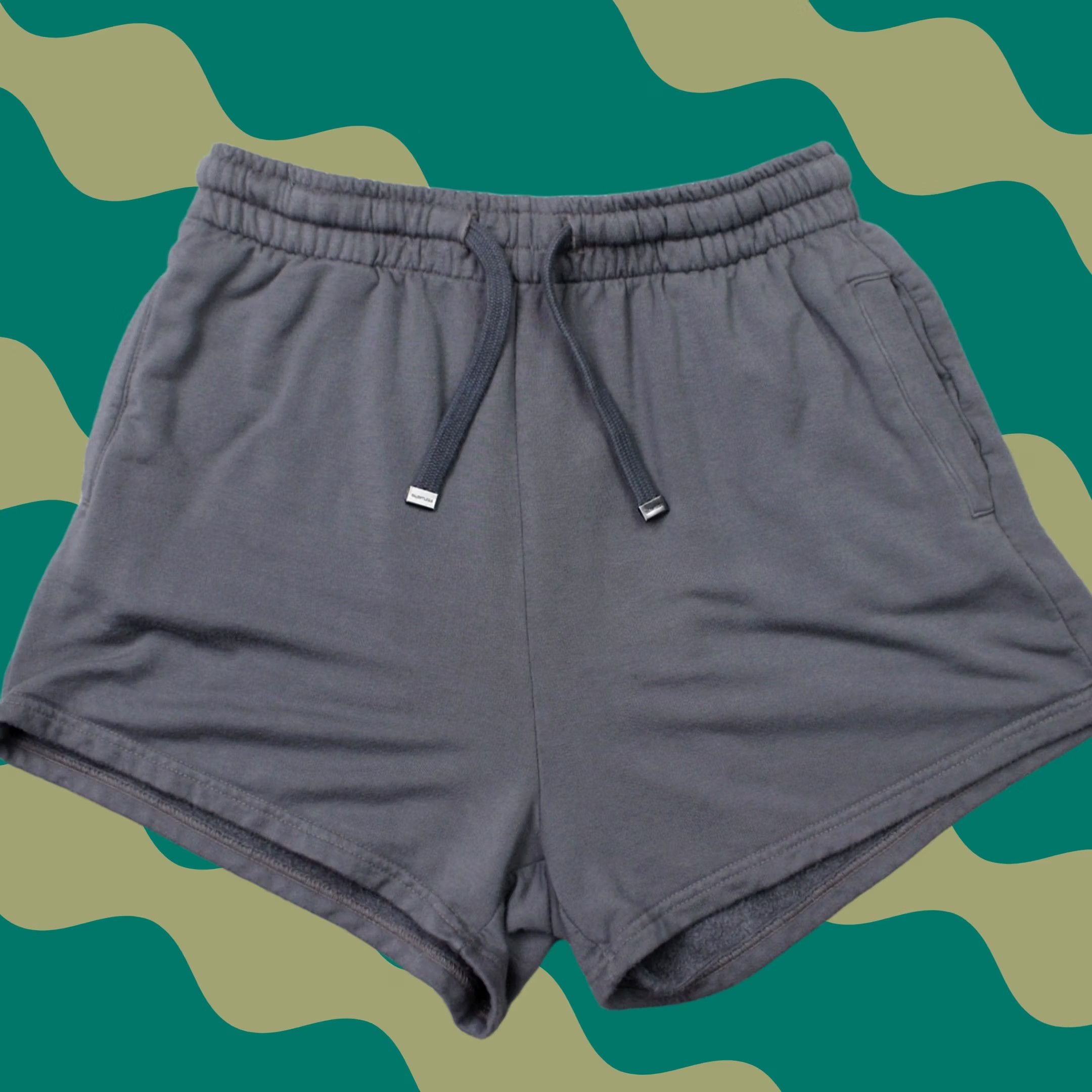 Talentless Talentless Sweat Shorts Women Large Gray Elastic Waist Lounge Athleisure Stretch Size 36" / US 14 / IT 50 - 1 Thumbnail