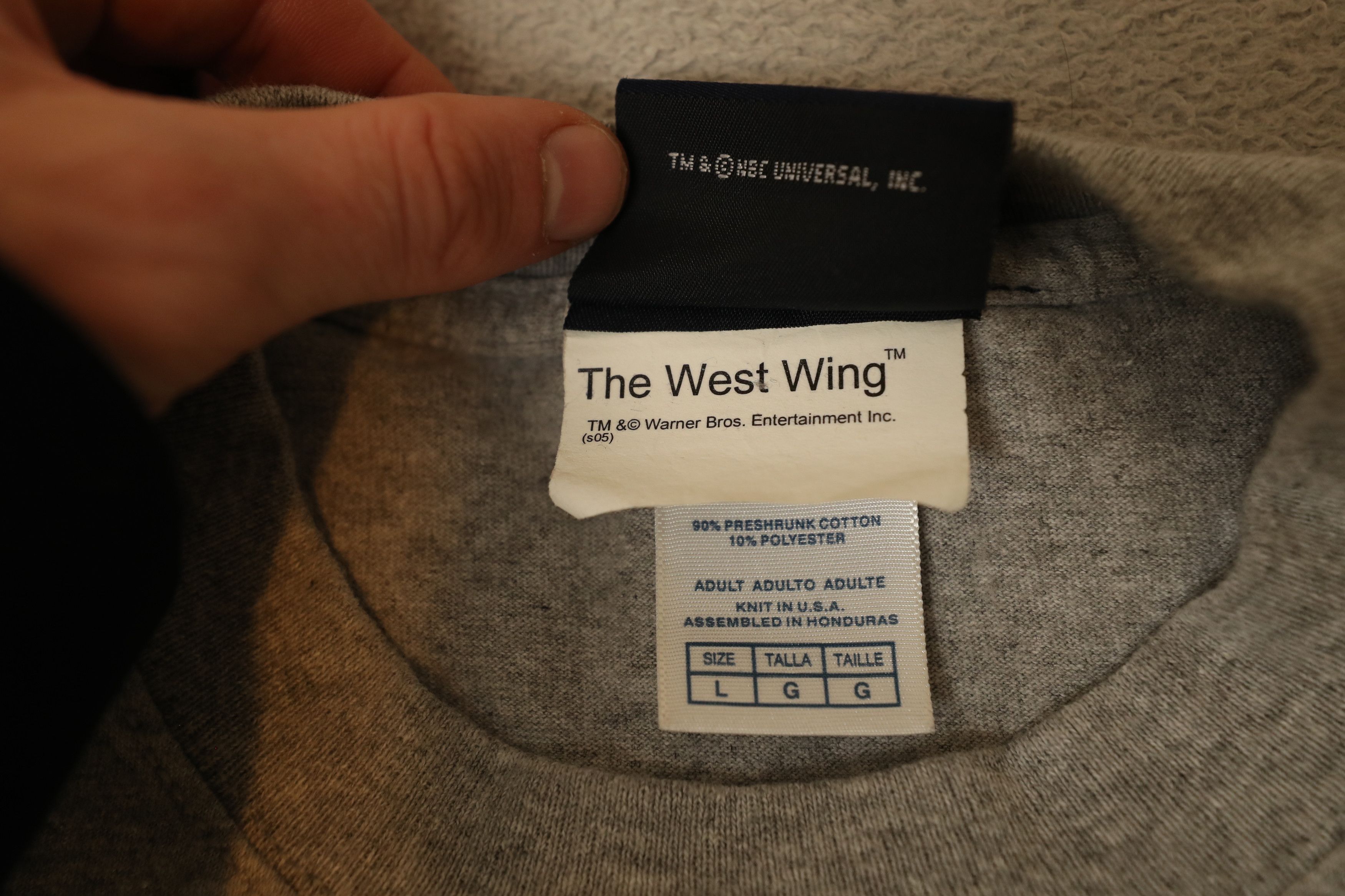 Vintage NBC Experience The West Wing Vintage 2000 Promo Tee (L) Size US L / EU 52-54 / 3 - 7 Thumbnail