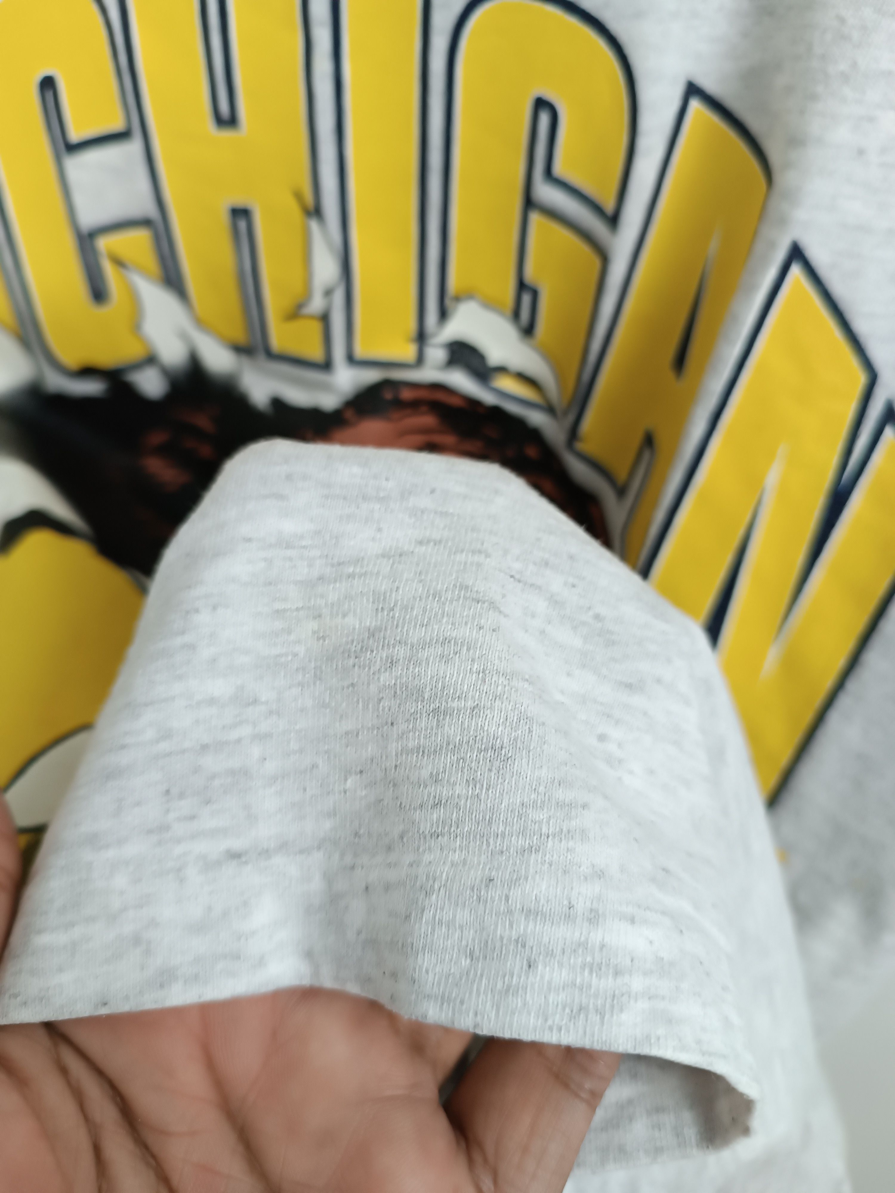 NFL VINTAGE 90'S MICHIGAN WOLVERINE BACKHIT TEE Size US M / EU 48-50 / 2 - 7 Thumbnail
