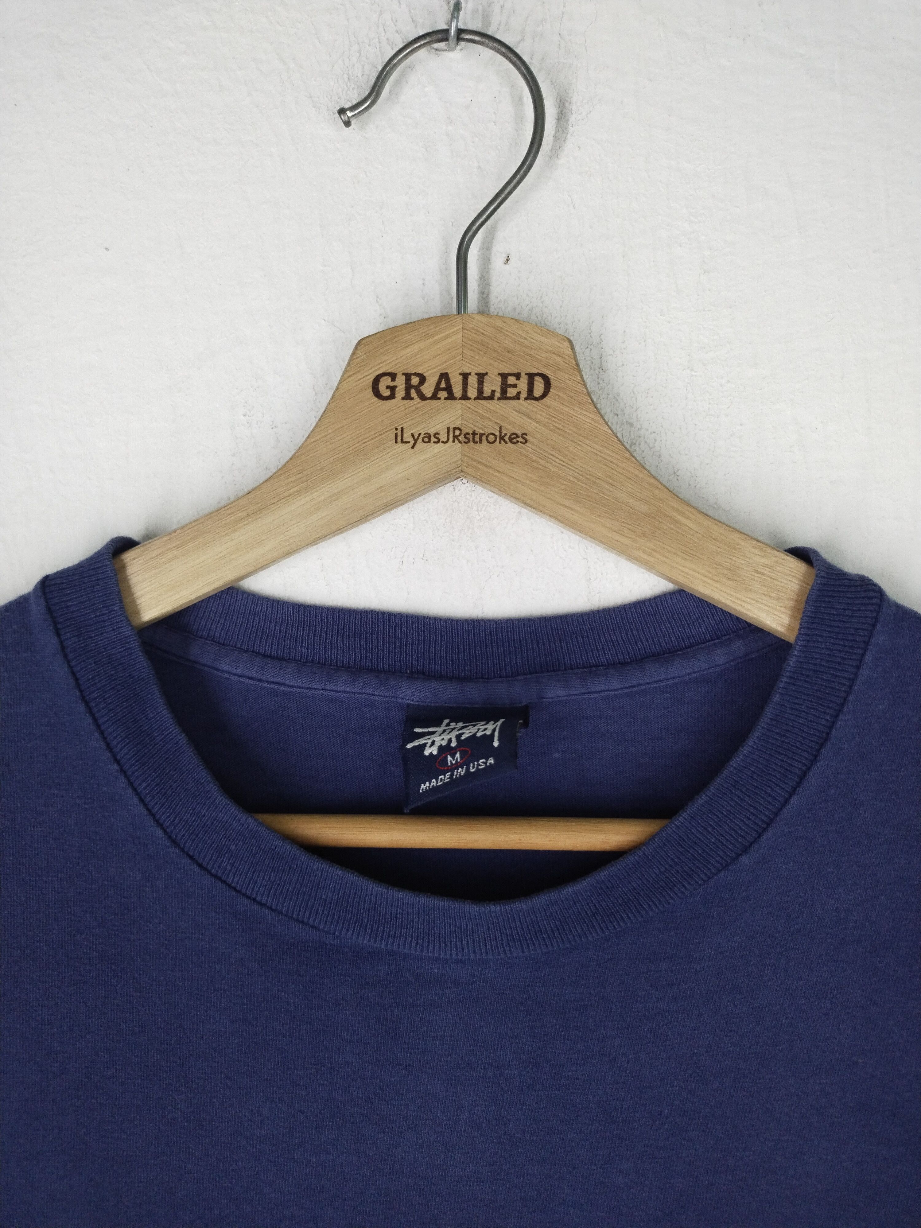 Stussy × Vintage Vintage 90's Hawaii Stussy Blue Tee Size US M / EU 48-50 / 2 - 11 Thumbnail