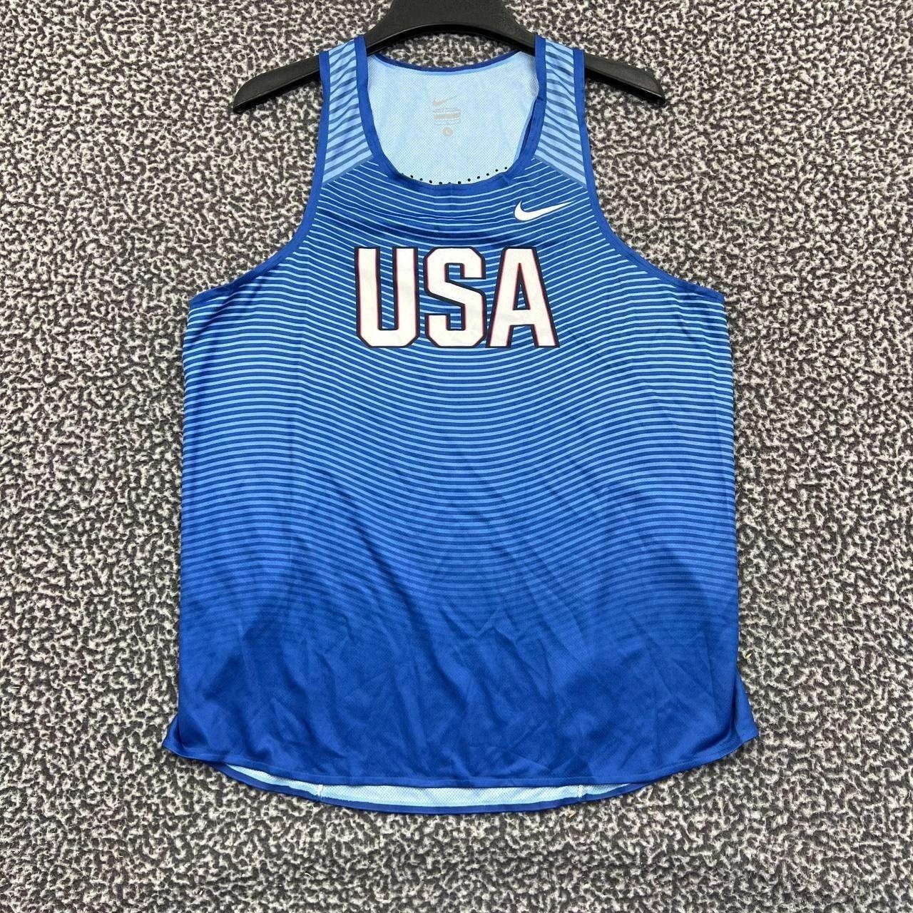 Nike Team USA Jersey Shirt Women Blue Nike Sleeveless Racerback L Size L / US 10 / IT 46 - 1 Thumbnail